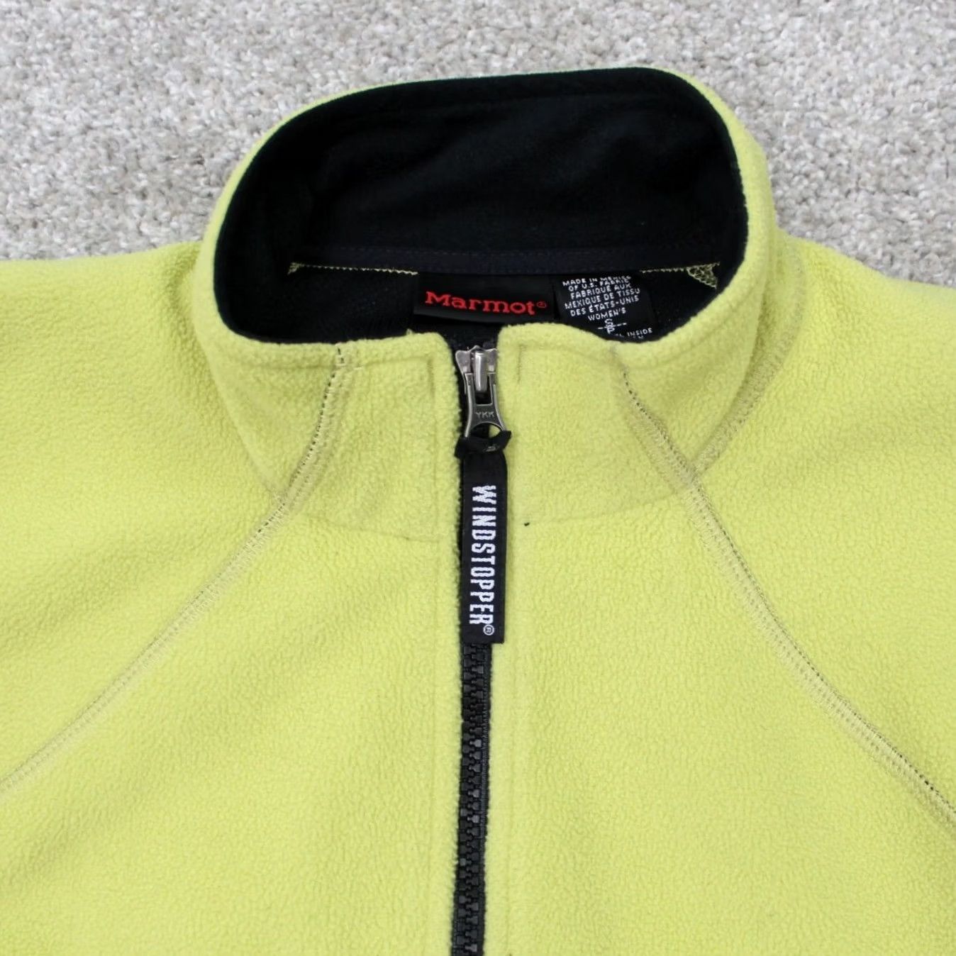 Marmot Marmot Windstopper Jacket Womens Small Yellow Full Zip Pockets Coat Size S / US 4 / IT 40 - 5 Thumbnail