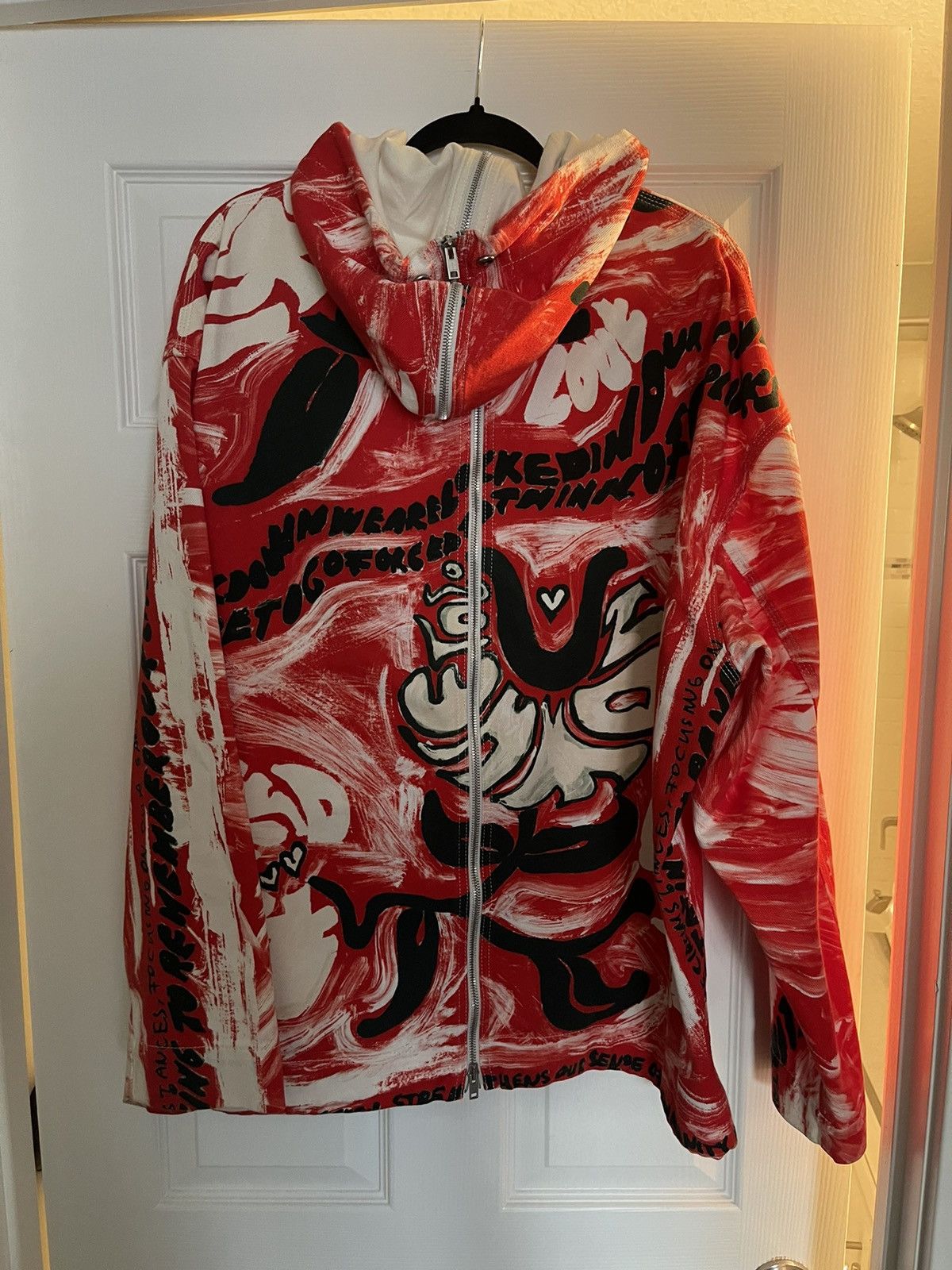 Marni Painted Floral Graphic Print Zip Hooded Jacket Size US M / EU 48-50 / 2 - 2 Thumbnail