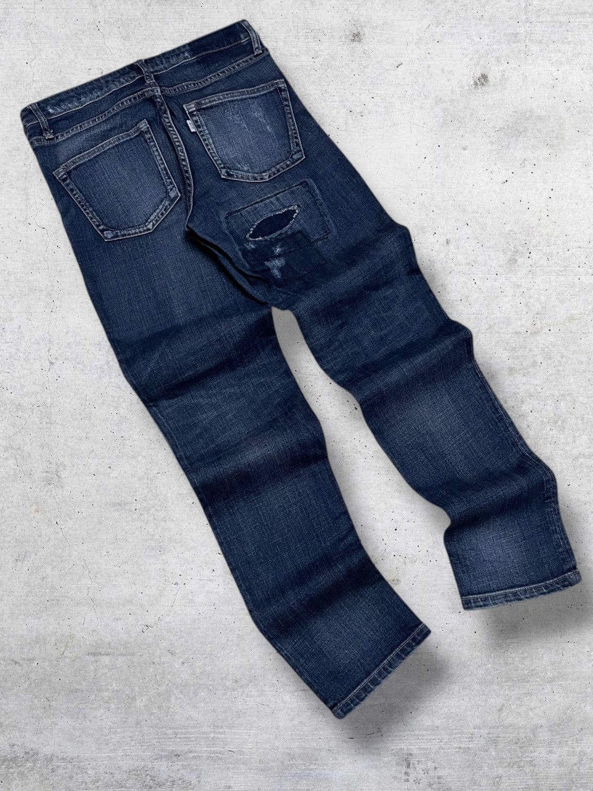 Kapital VINTAGE BIT BLUE 90S JAPAN DESIGNER DISTRESSED RIPPED JEANS Size US 29 - 10 Thumbnail