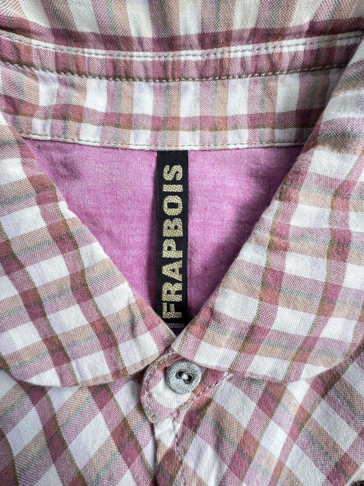 Issey Miyake Frapbois patchwork gingham shirt Size M / US 6-8 / IT 42-44 - 5 Thumbnail