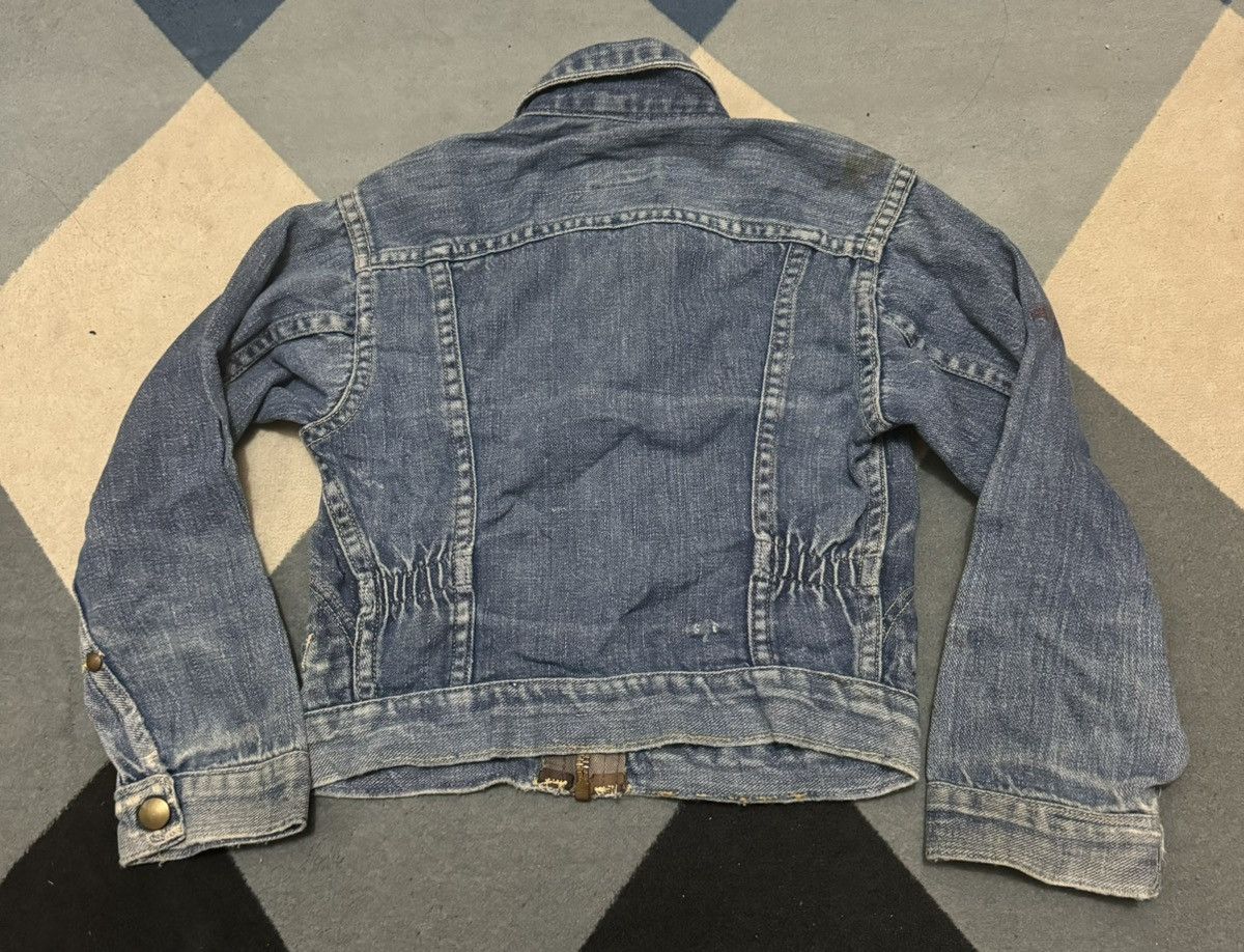 Vintage TRUE VINTAGE WRANGLER BLUE BELL JACKET 50s USA KIDS Size US XXS / EU 40 - 3 Thumbnail
