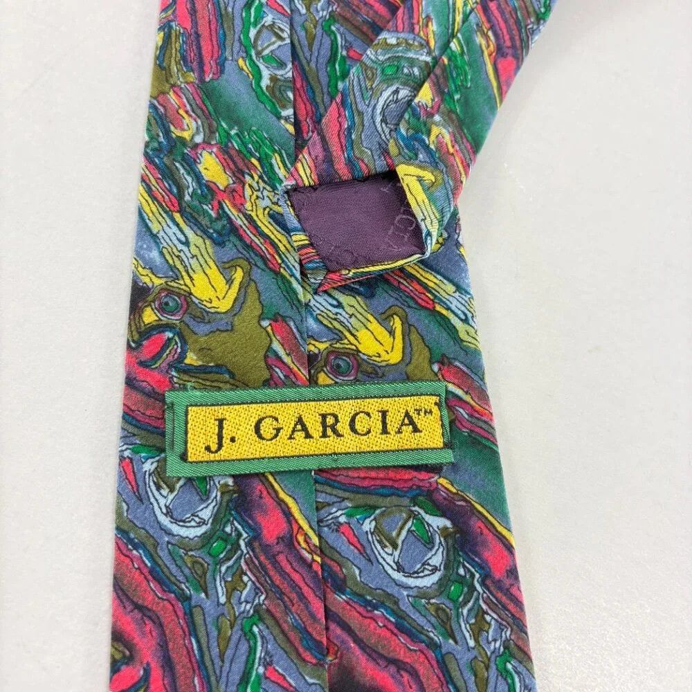 Other J. Garcia Parrots & Frogs Coll Five Abstract Men's Tie Size ONE SIZE - 4 Thumbnail