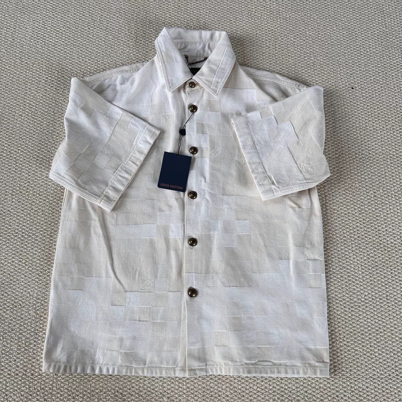 Louis Vuitton Louis Vuitton SS24 Beige Check Embroidered Shirt Size US S / EU 44-46 / 1 - 1 Thumbnail