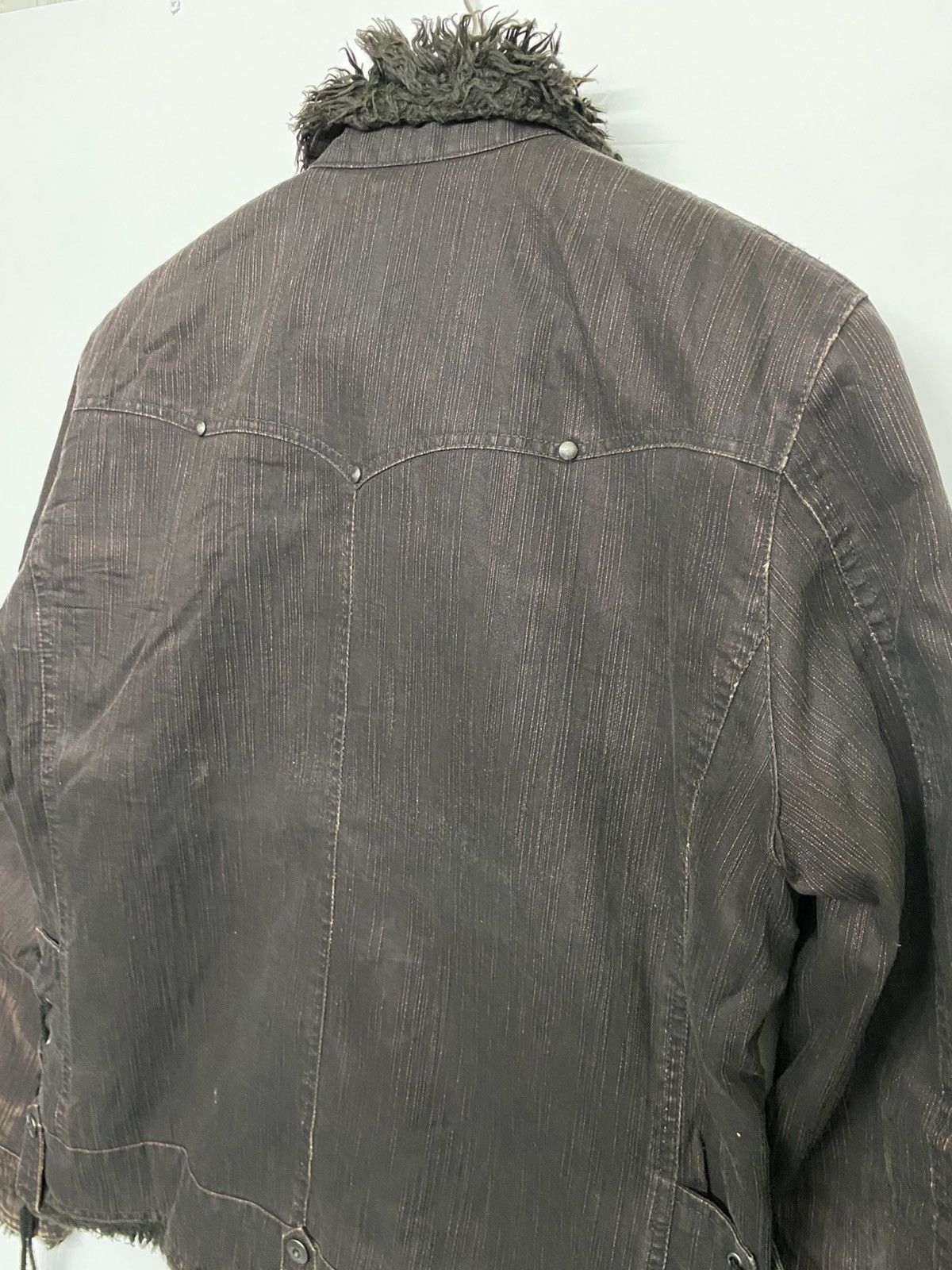 Mossimo Mossimo Fur Neck Jacket Biker Style Size US L / EU 52-54 / 3 - 14 Thumbnail