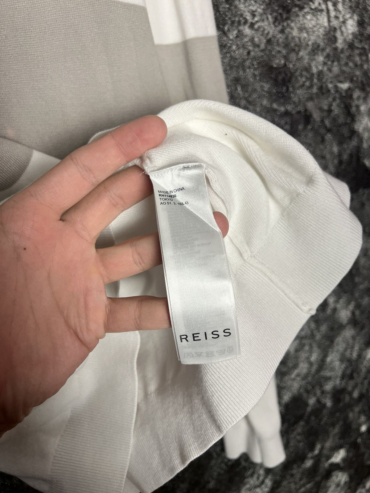 Designer × Reiss Reiss Luxury Long Sleeve Polo Striped Sweatshirt Sweater XL Size US XL / EU 56 / 4 - 5 Thumbnail