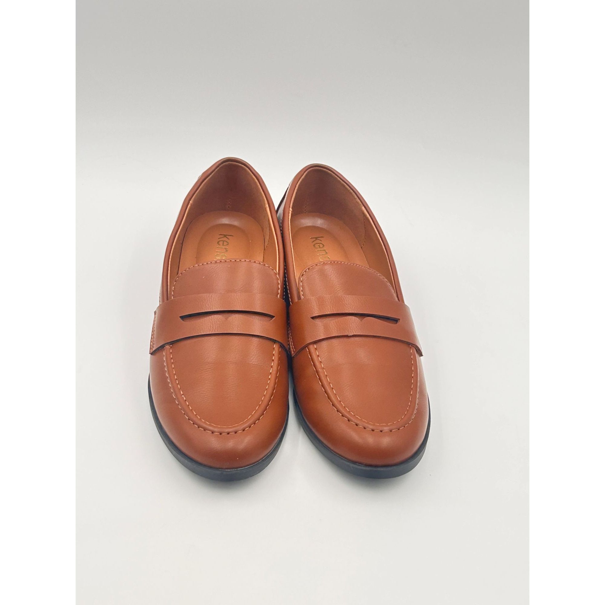 Other Kensie GITTY Cognac Penny Loafers Women US 8 Slip On Flat Co Size US 8 / IT 38 - 2 Thumbnail
