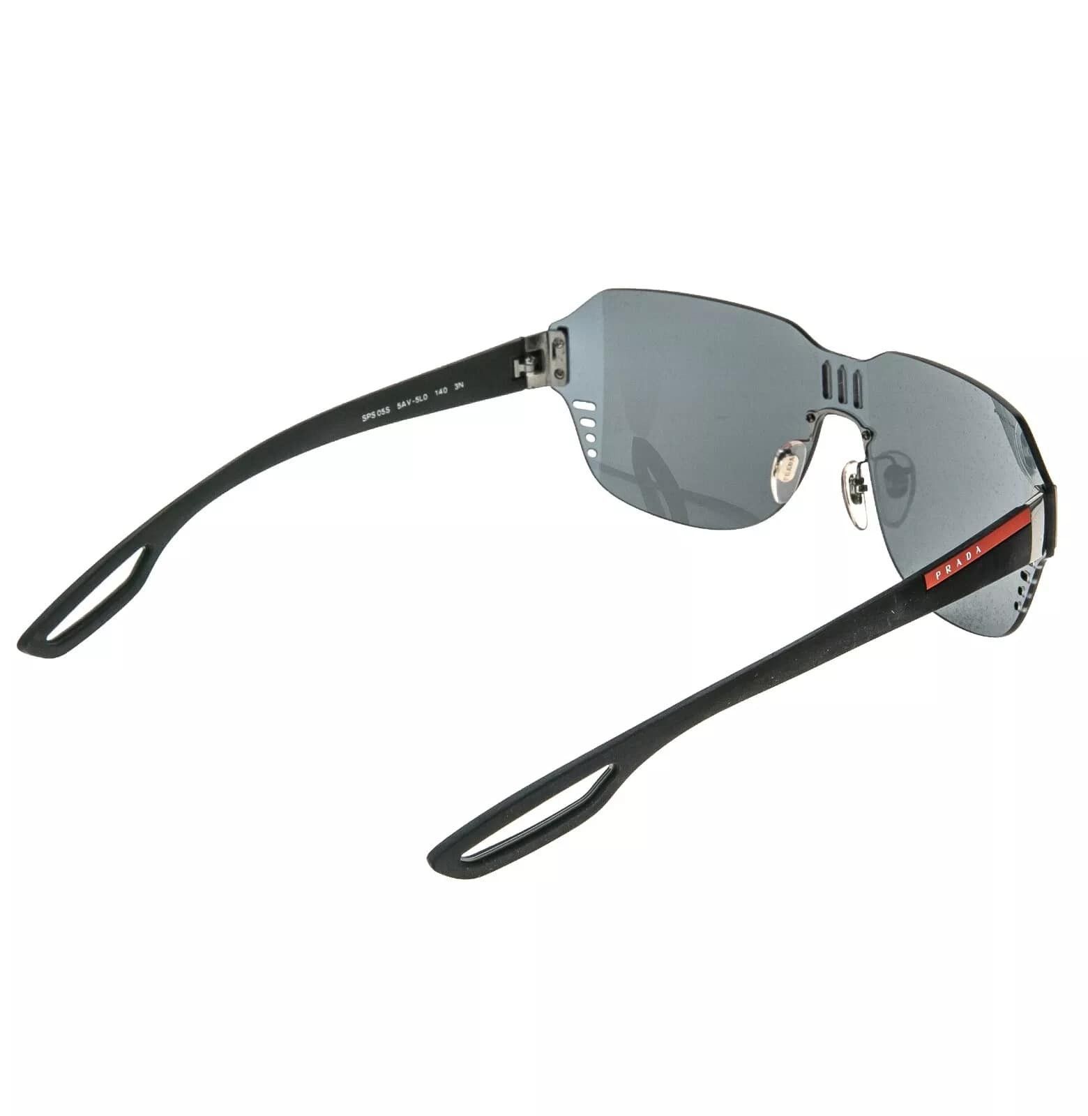 Prada PRADA LINEA ROSSA Sport 05S Rubber Black Mask Mirror PS05SS Size ONE SIZE - 8 Thumbnail