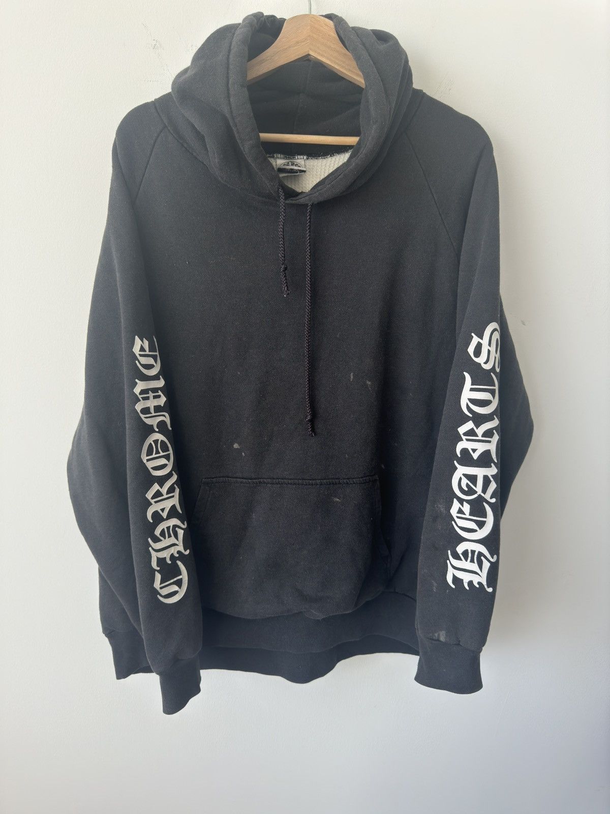 CHROME HEARTS◆Horseshoe Floral Fuck You Fleece ZipUp Hoodie Chrome Hearts Chrome Hearts Fuck You Horseshoe Floral Cross