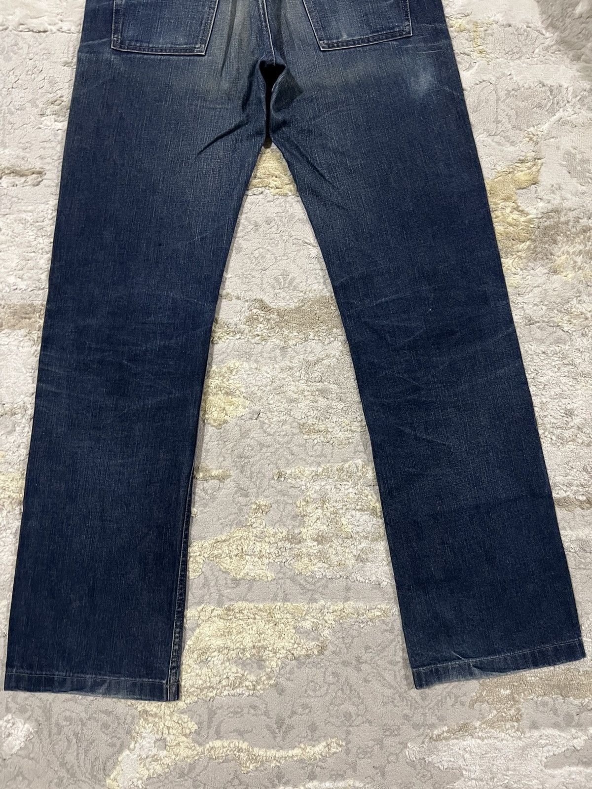 Christophe Lemaire Christophe Lemaire 🇫🇷 Super Flare Hem Honeycomb Wash Denim Size US 31 - 9 Thumbnail