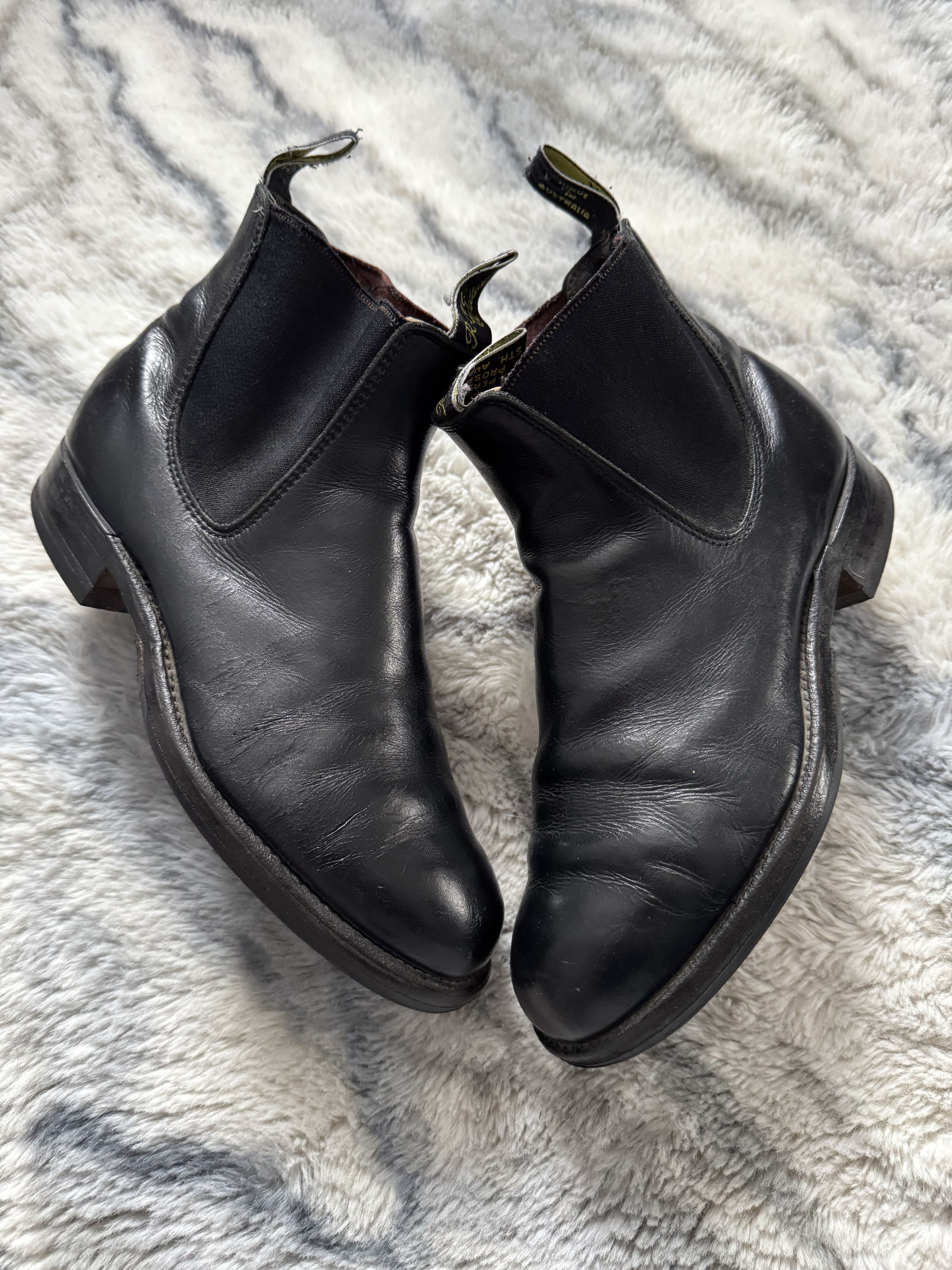 R.M. Williams Unisex Australia Leather Chelsea Boots Shoes Size 5.5 G W Size US 6.5 / EU 39-40 - 3 Thumbnail