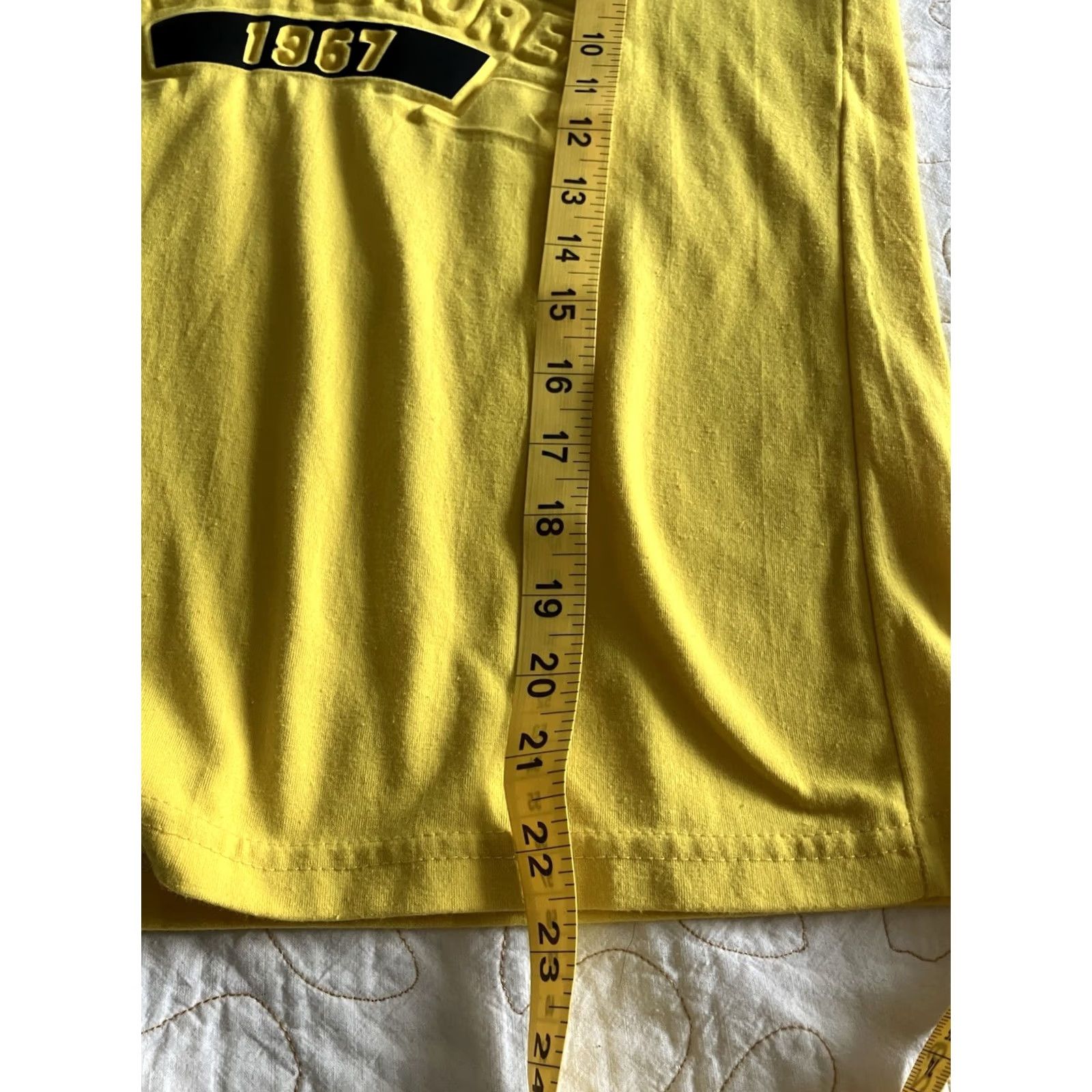 Polo Ralph Lauren JUV Polo Ralph Lauren Boot Leg 3D T Shirt Short Sleeve Yellow Retro Mens S Size US S / EU 44-46 / 1 - 7 Thumbnail