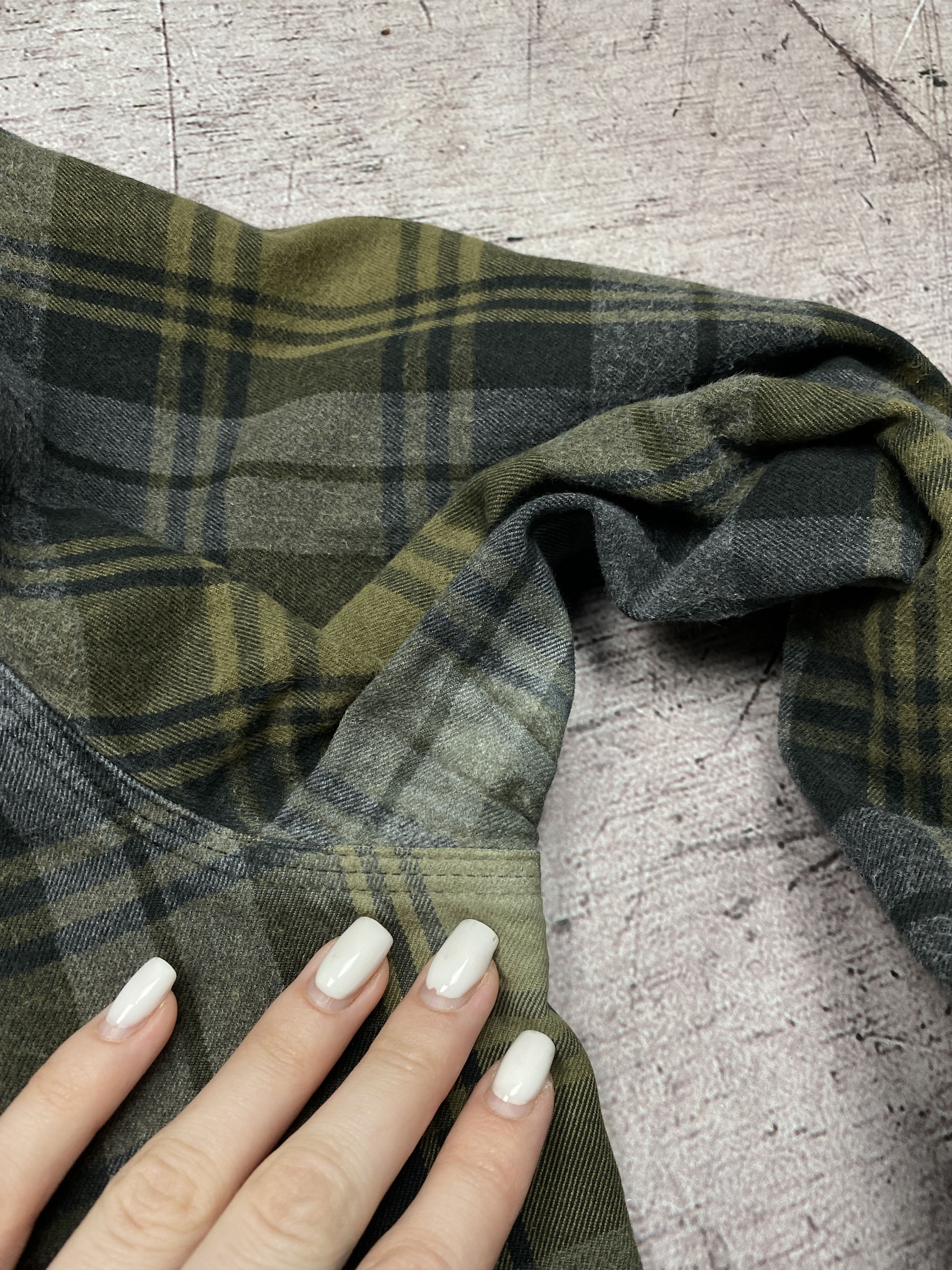Carhartt × Vintage Carhartt Vintage Mens Flannel Plaid Shirt Y2K Overshirt Size US XXL / EU 58 / 5 - 8 Thumbnail