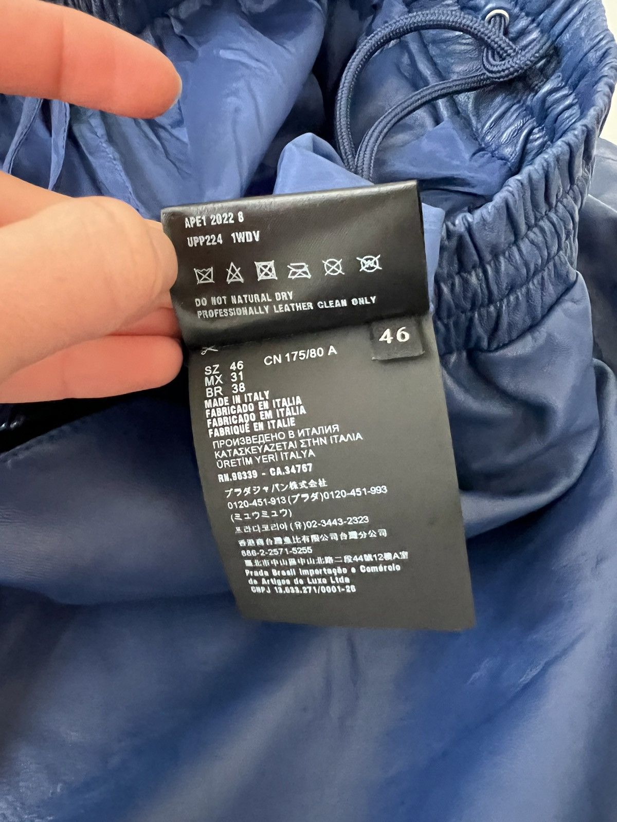 Prada Prada Nappa Leather Bermudas Size US 32 / EU 48 - 11 Thumbnail