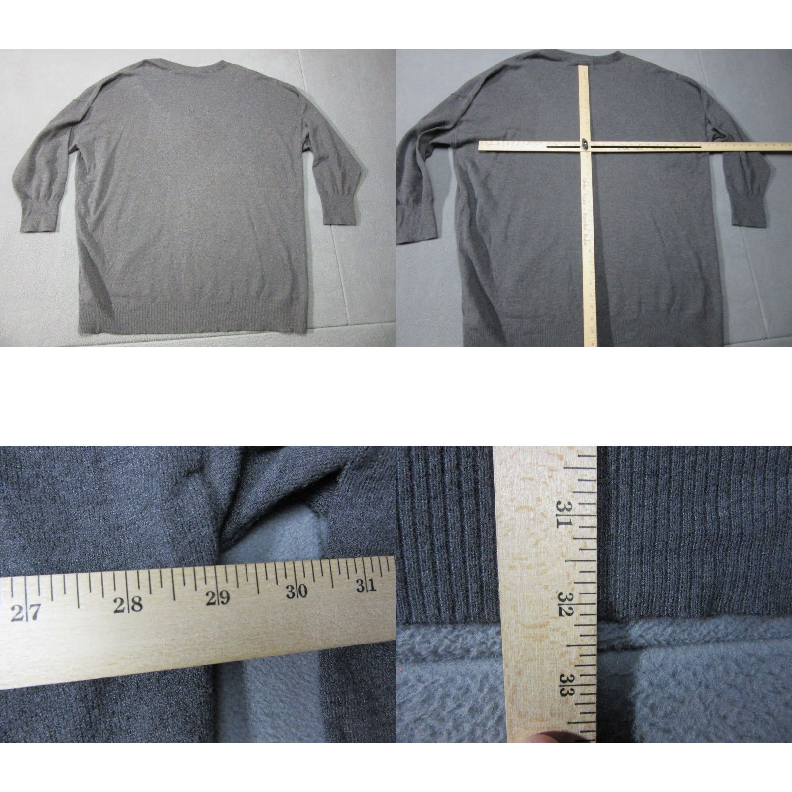 Torrid Torrid Sweater Womens 3XL Gray V Neck Pullover Lightweight Knit Size XXL / US 16-18 / IT 52-54 - 8 Thumbnail
