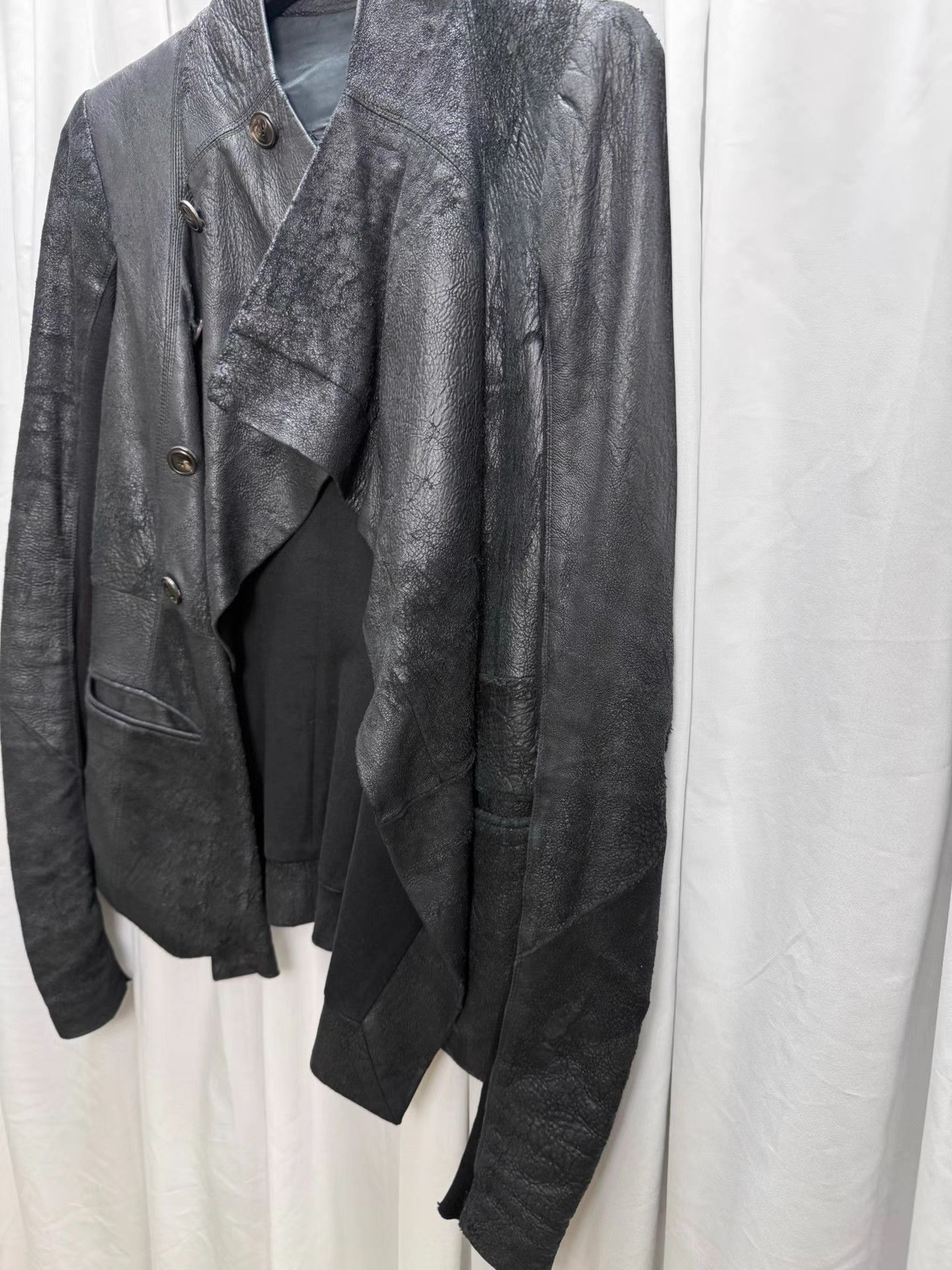 Rick Owens Rick Owens Suede Distressed Jacket K20 Size XS / US 0-2 / IT 36-38 - 4 Thumbnail