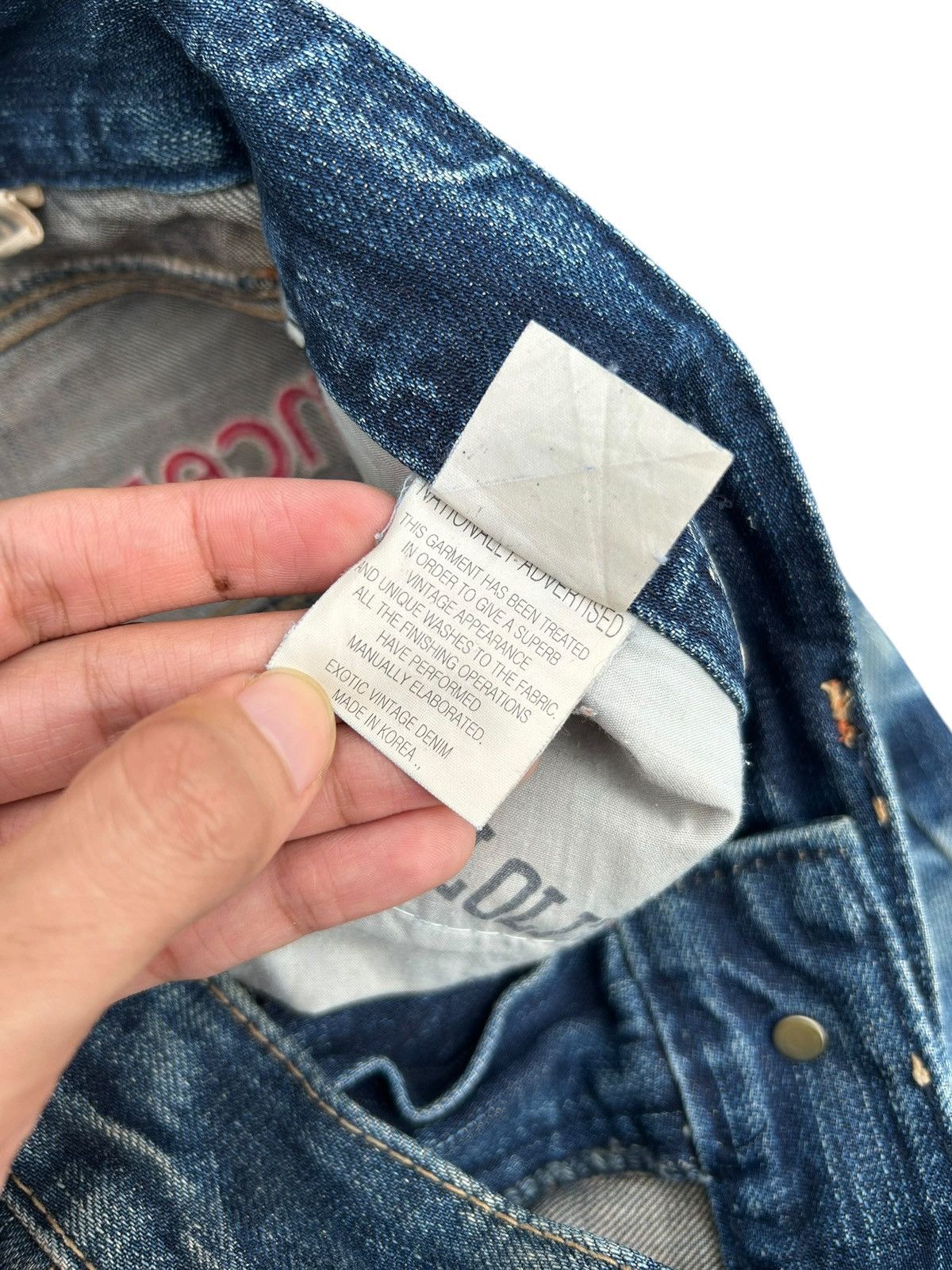 Kapital YOSHITOMO NARA LOLITA Exotic Vintage Distressed Denim Jeans Size US 34 / EU 50 - 7 Thumbnail