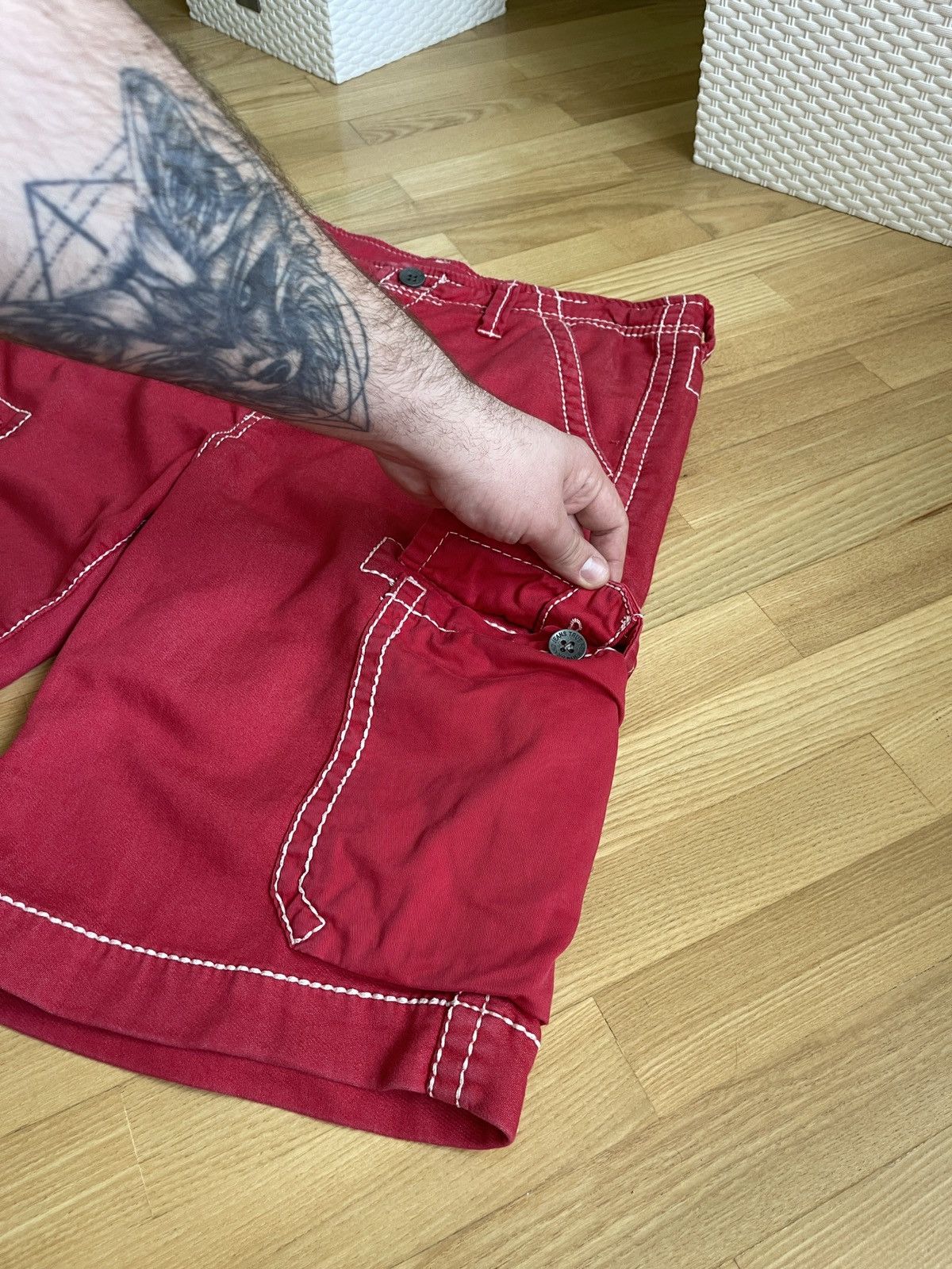 Japanese Brand True Religion Cargo Shorts Size 34 Cheif Keef Size US 34 / EU 50 - 10 Thumbnail