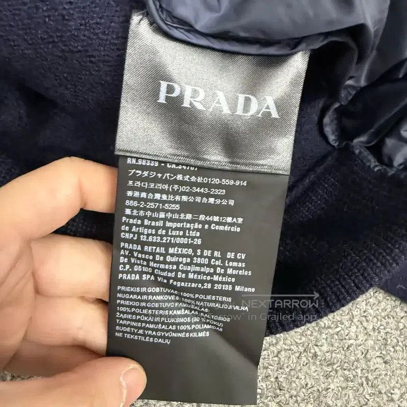 Prada Prada Men's Blue Padded Jacket. Size US L / EU 52-54 / 3 - 4 Thumbnail