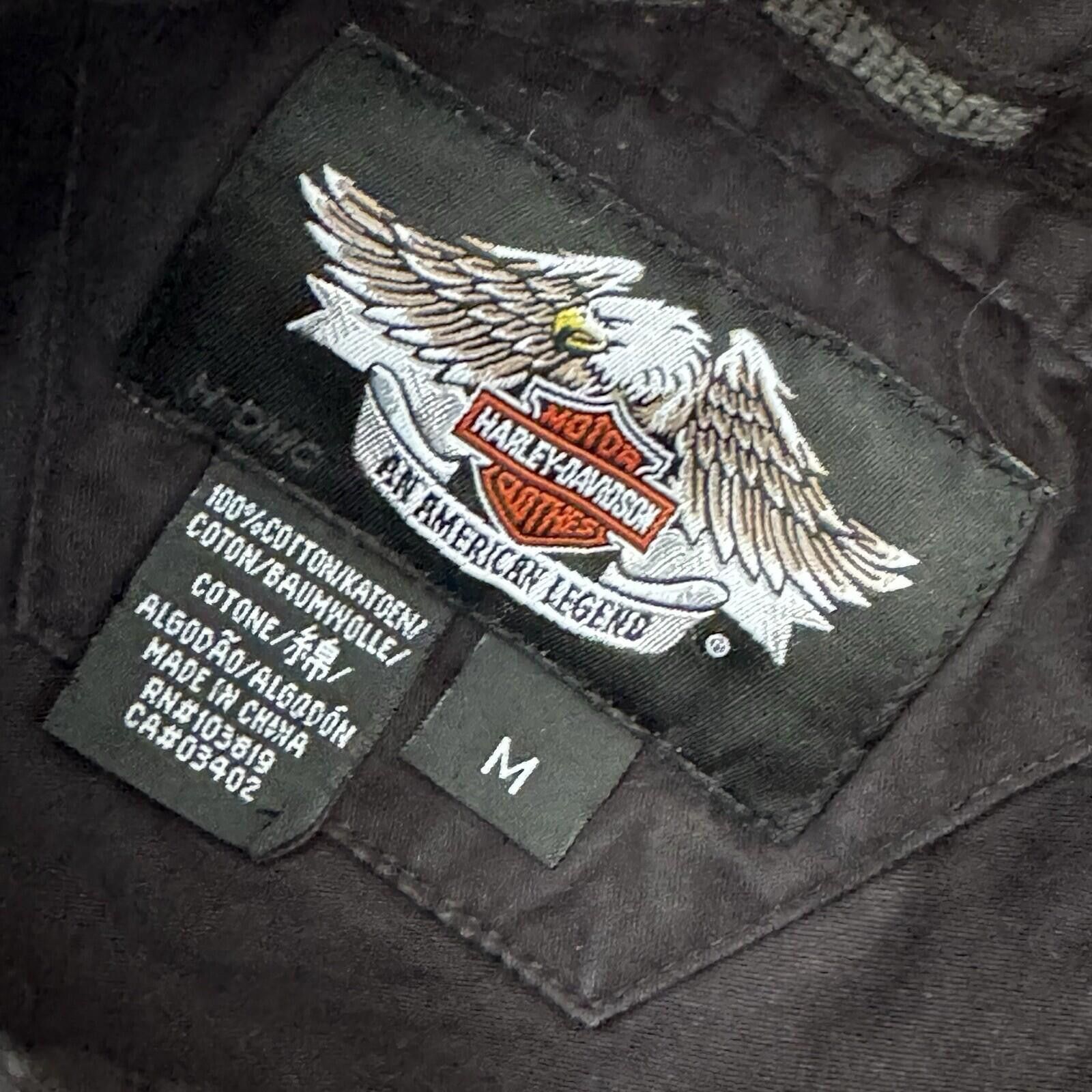 Harley Davidson Vintage Y2K Harley Davidson Black Biker Shirt Motorcycle M Size US M / EU 48-50 / 2 - 5 Thumbnail