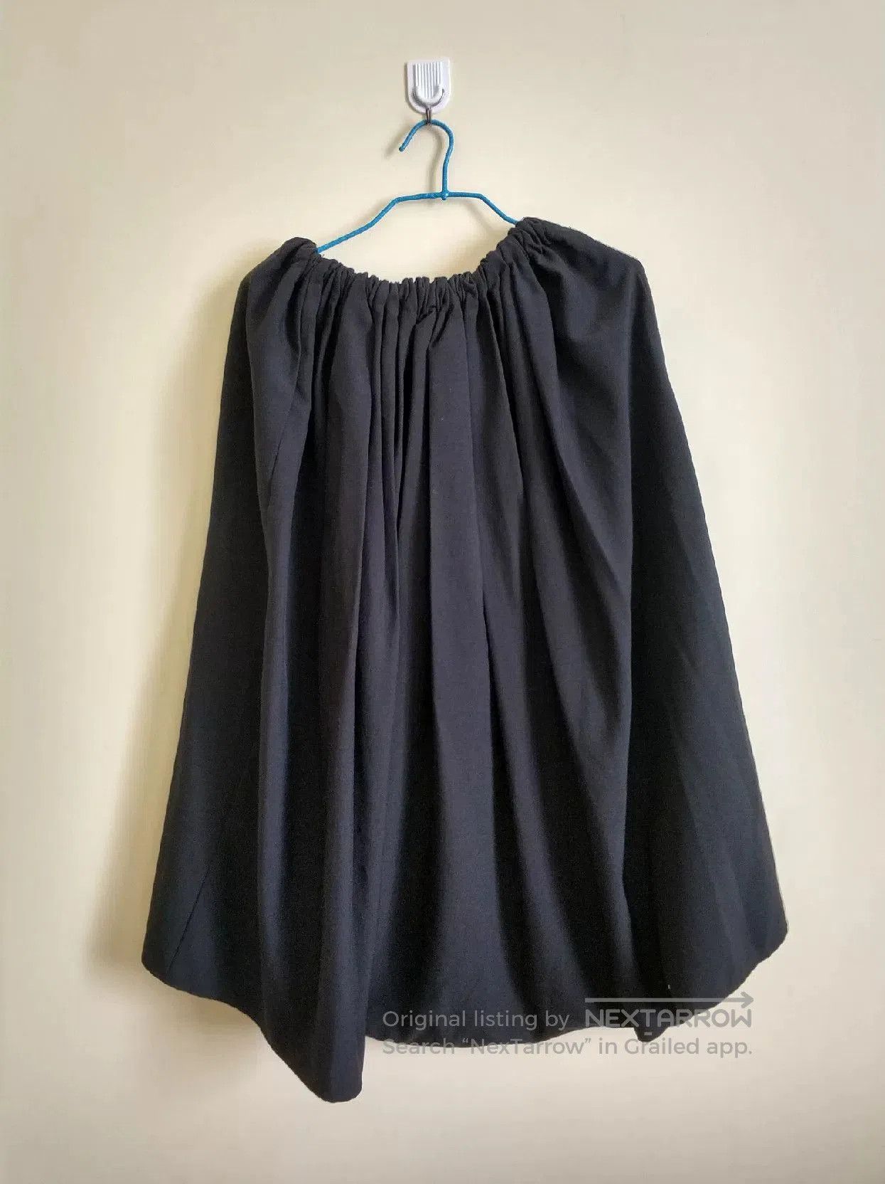 Black Pleated Skirt Pants for Men.