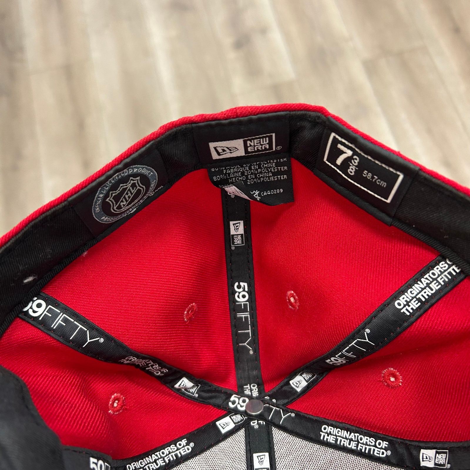New Era New Era Detroit Red Wings 59FIFTY fitted hat cap size 7 3/8 Size ONE SIZE - 7 Thumbnail