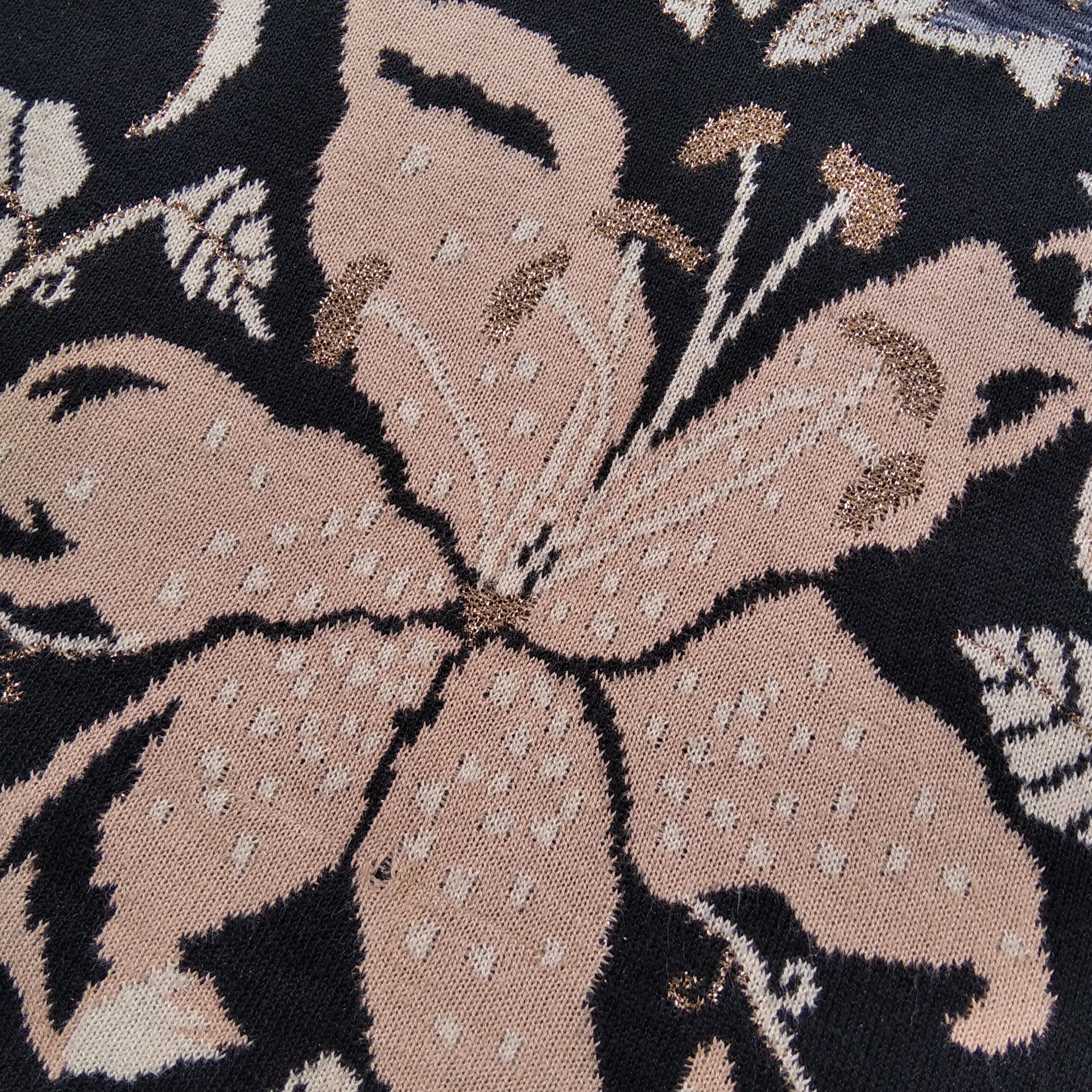 Kenzo KENZO Jungle Gold Floral Pattern Knit T-Shirt Size M / US 6-8 / IT 42-44 - 4 Thumbnail