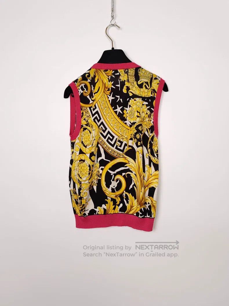 Versace Versace Mulberry silk knitted sleeveless vest Size M / US 6-8 / IT 42-44 - 2 Thumbnail