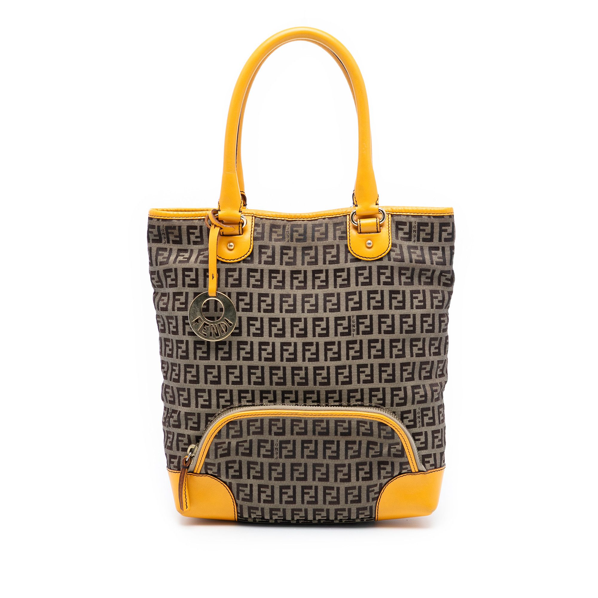 Fendi Fendi Zucchino Canvas Chef Front Pocket Shopping Tote Size ONE SIZE - 1 Thumbnail