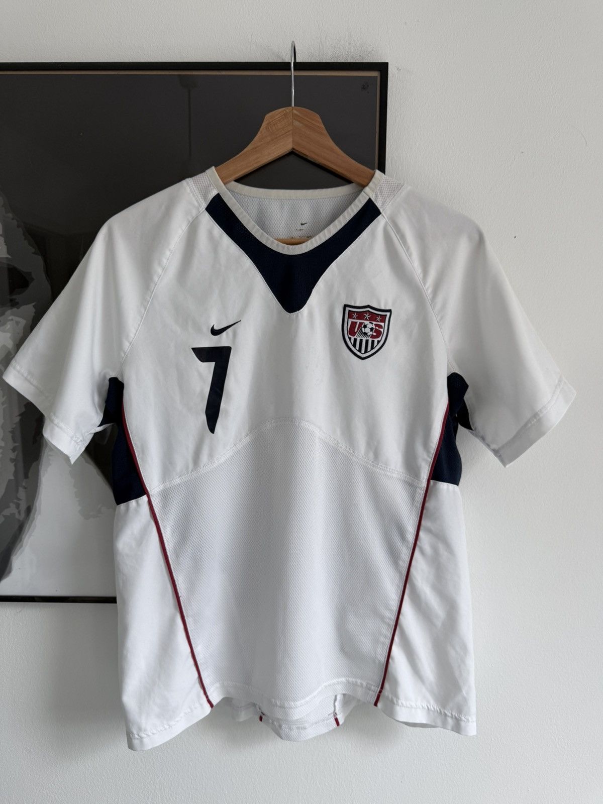 Nike Vintage 2000s NIKE USA National Team Women's Soccer Jersey Size M / US 6-8 / IT 42-44 - 1 Thumbnail