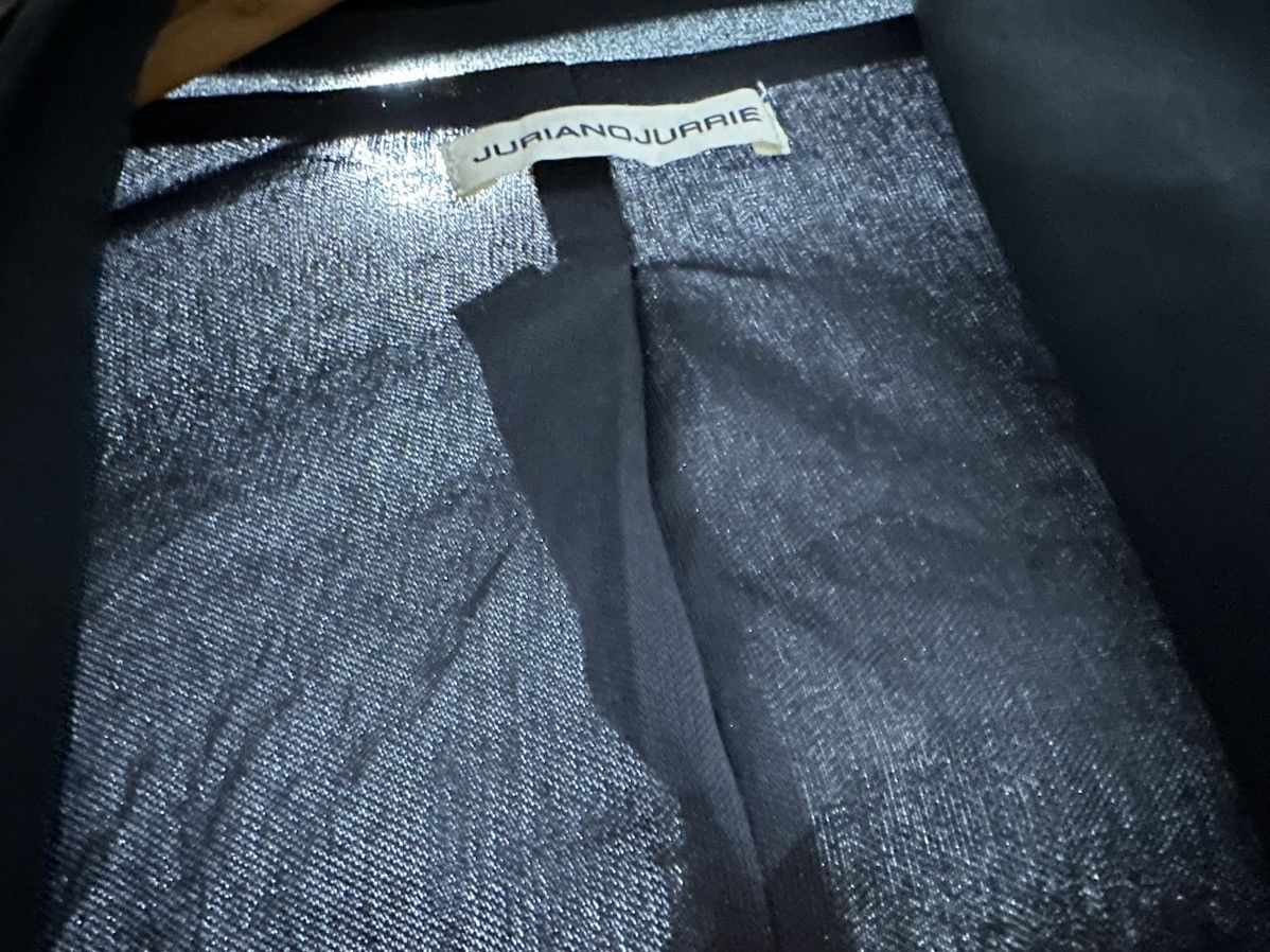 Japanese Brand 🔥Vintage Juriano Jurrie Drape Cardigan See Thru Double Layer Size US L / EU 52-54 / 3 - 4 Thumbnail