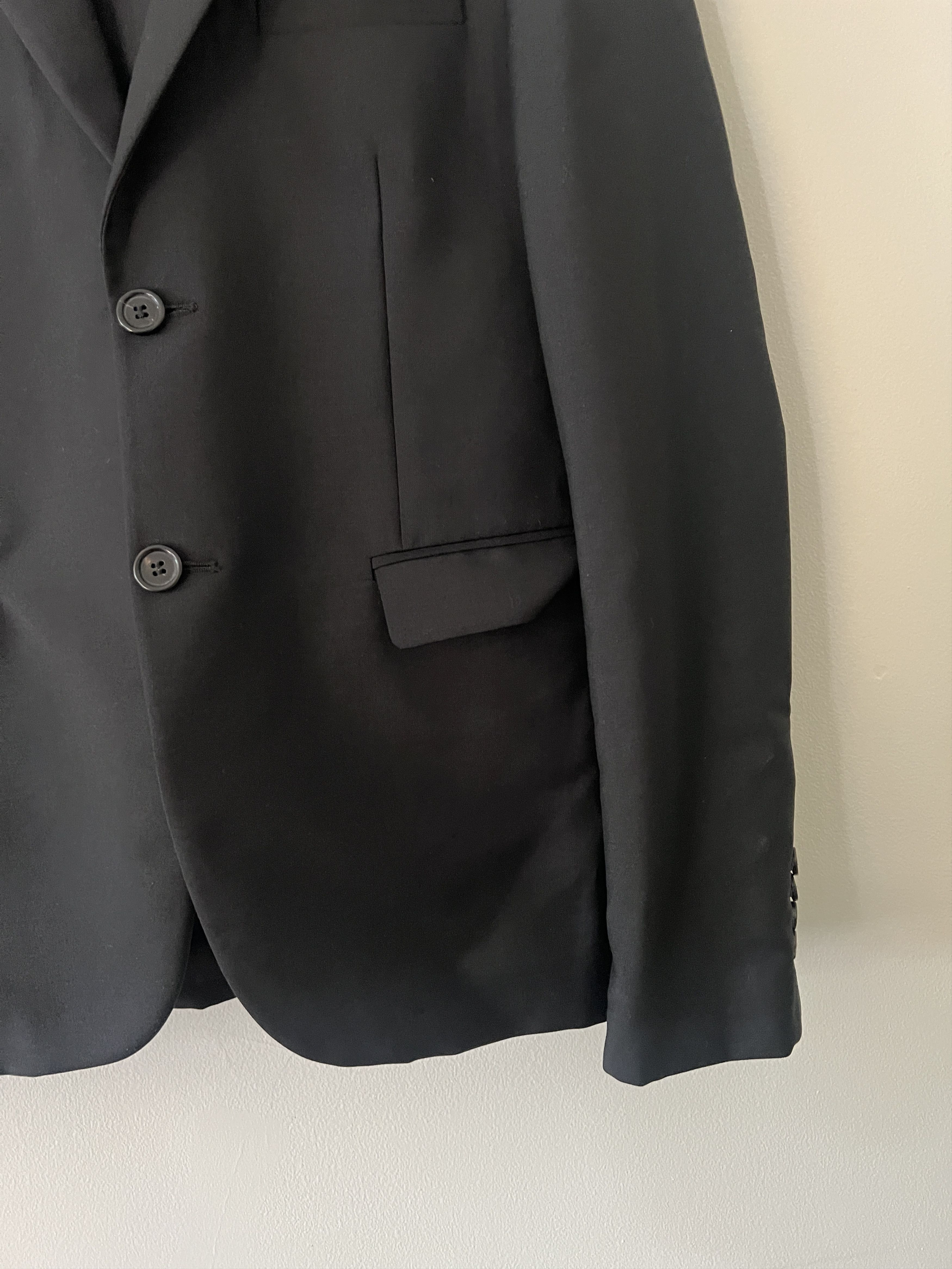 Acne Studios Acne Studios Black Suit Size 44S - 3 Thumbnail
