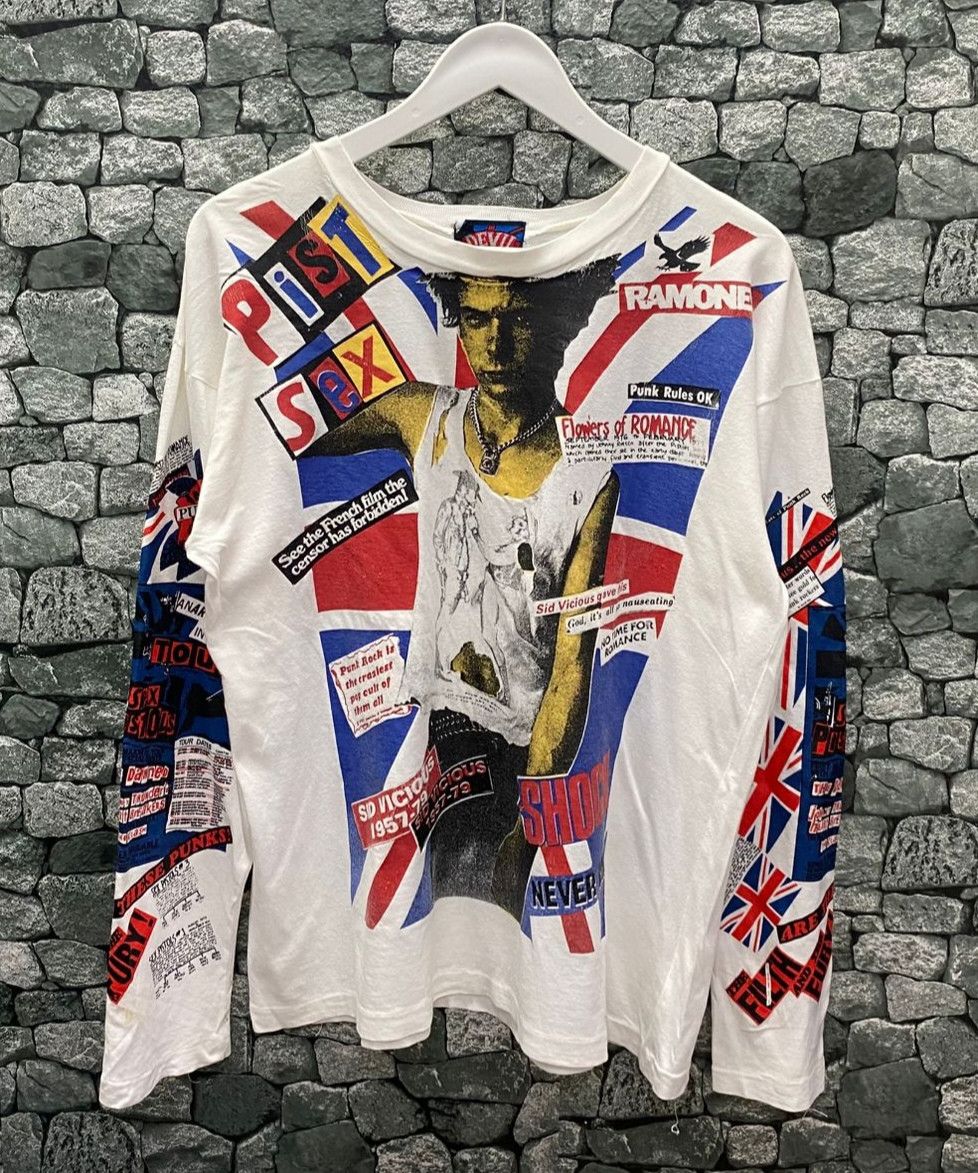 💥Rare💥Vintage 90s Sex Pistol Sid Vicius punk tshirt