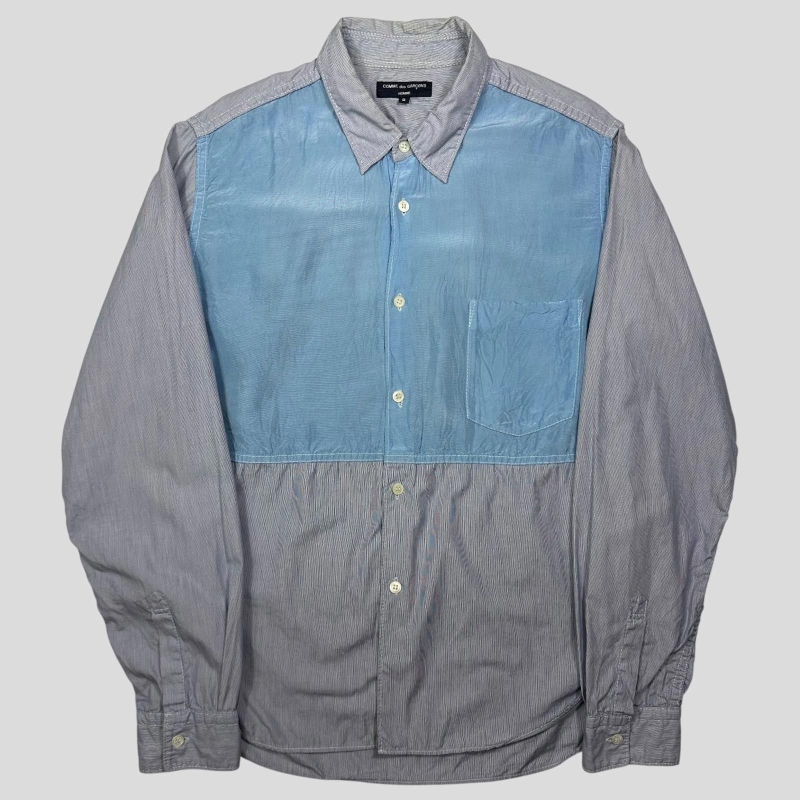 Other Comme Des Garçons Homme 2008 Iridescent Stripe Shirt - S/M Size US S / EU 44-46 / 1 - 1 Thumbnail
