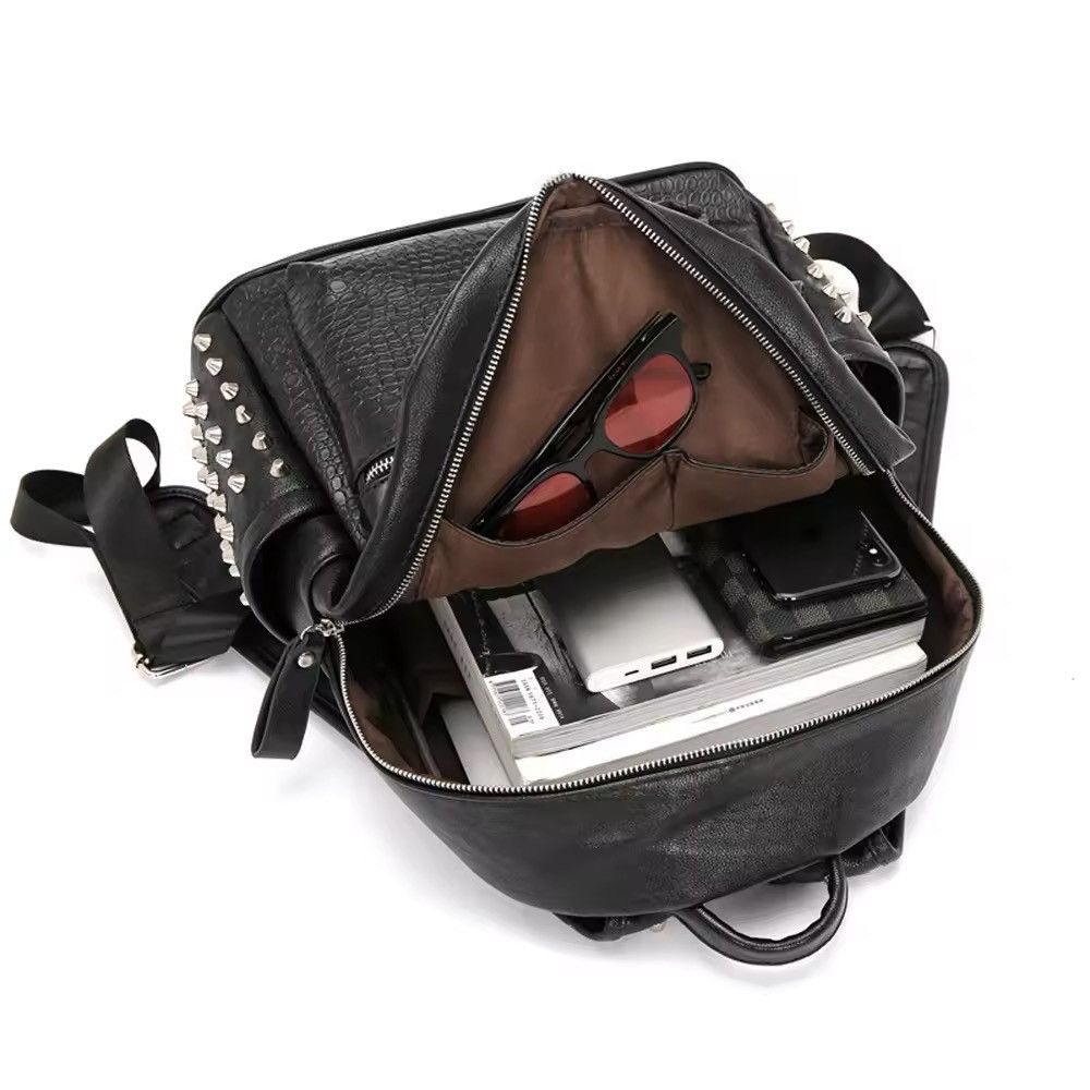 Leather Leather Travel Backpack Size ONE SIZE - 7 Thumbnail