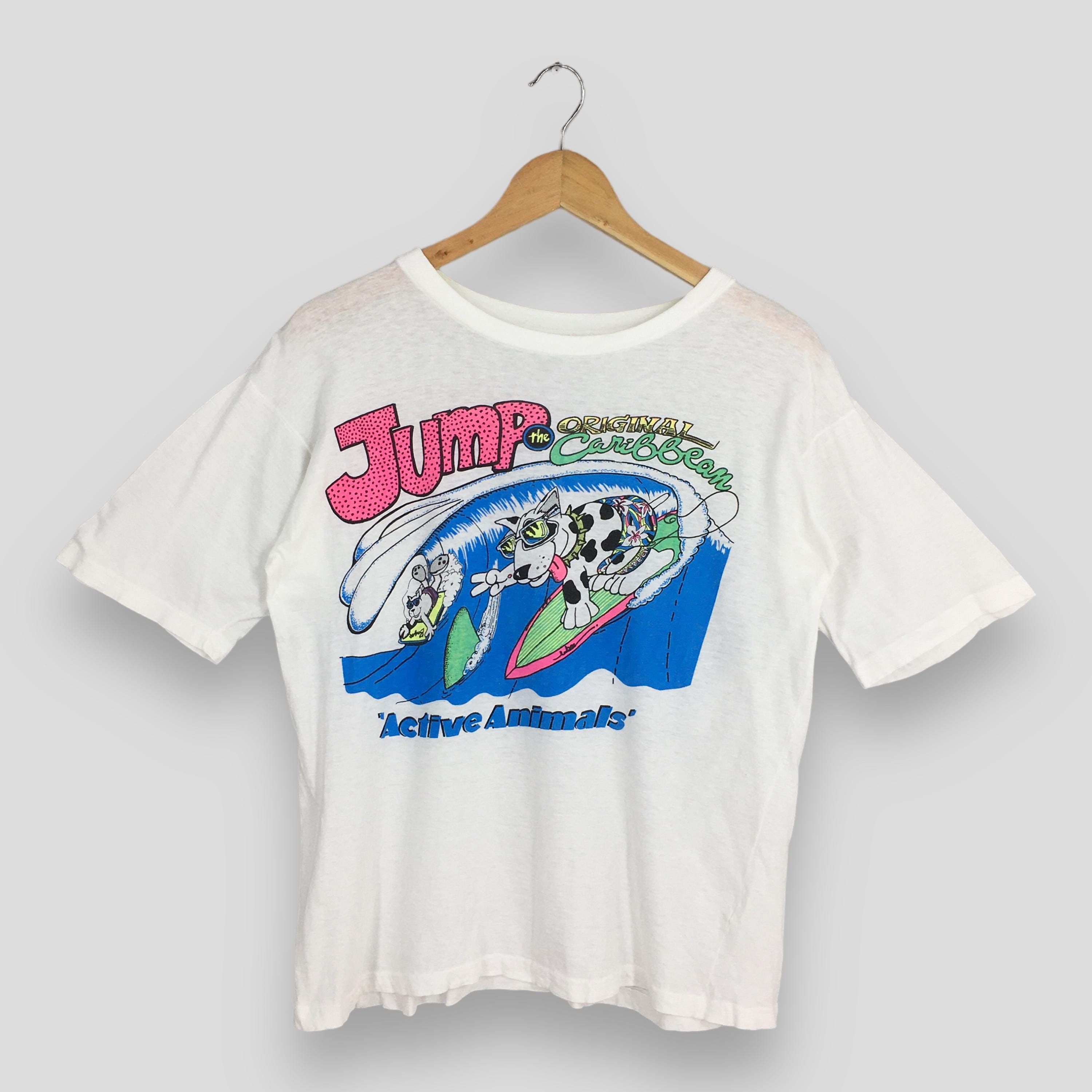 Vintage Vintage Jump The Caribbean White Tshirt Small Size US S / EU 44-46 / 1 - 1 Thumbnail