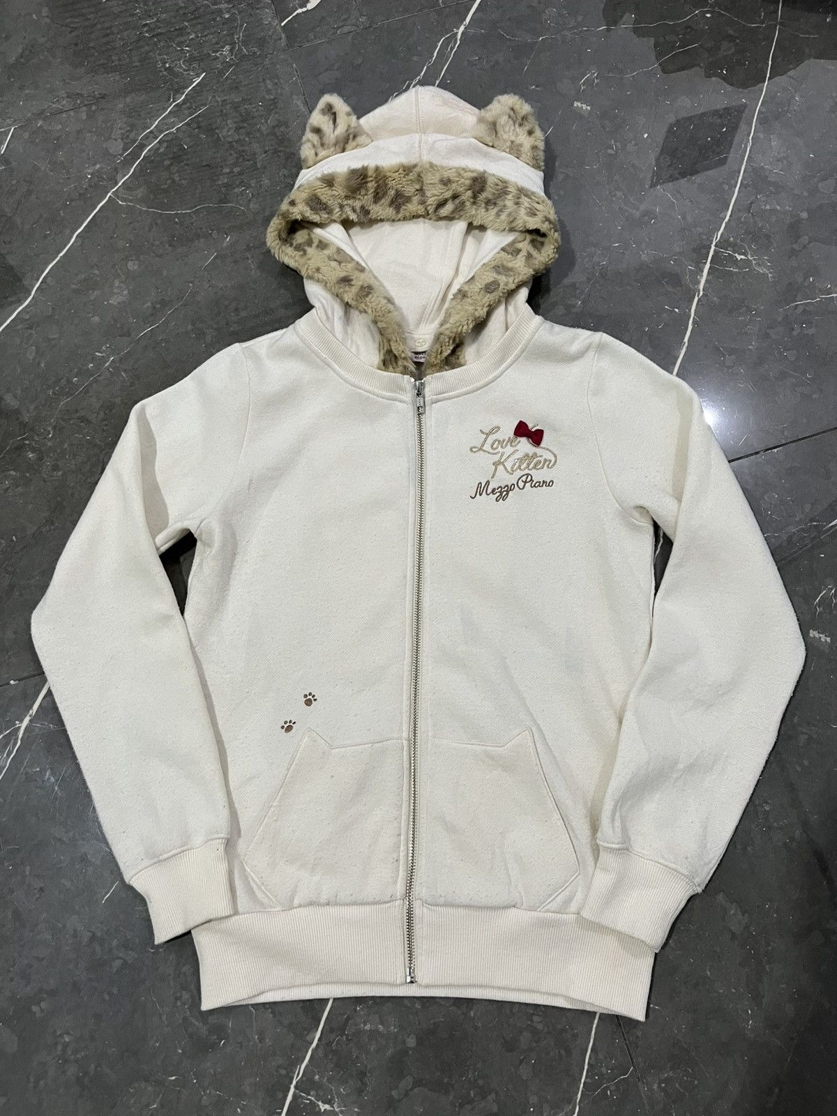 Hysteric Glamour 2000's MEZZO PIANO CATS FUR HOODIE Size S / US 4 / IT 40 - 1 Thumbnail