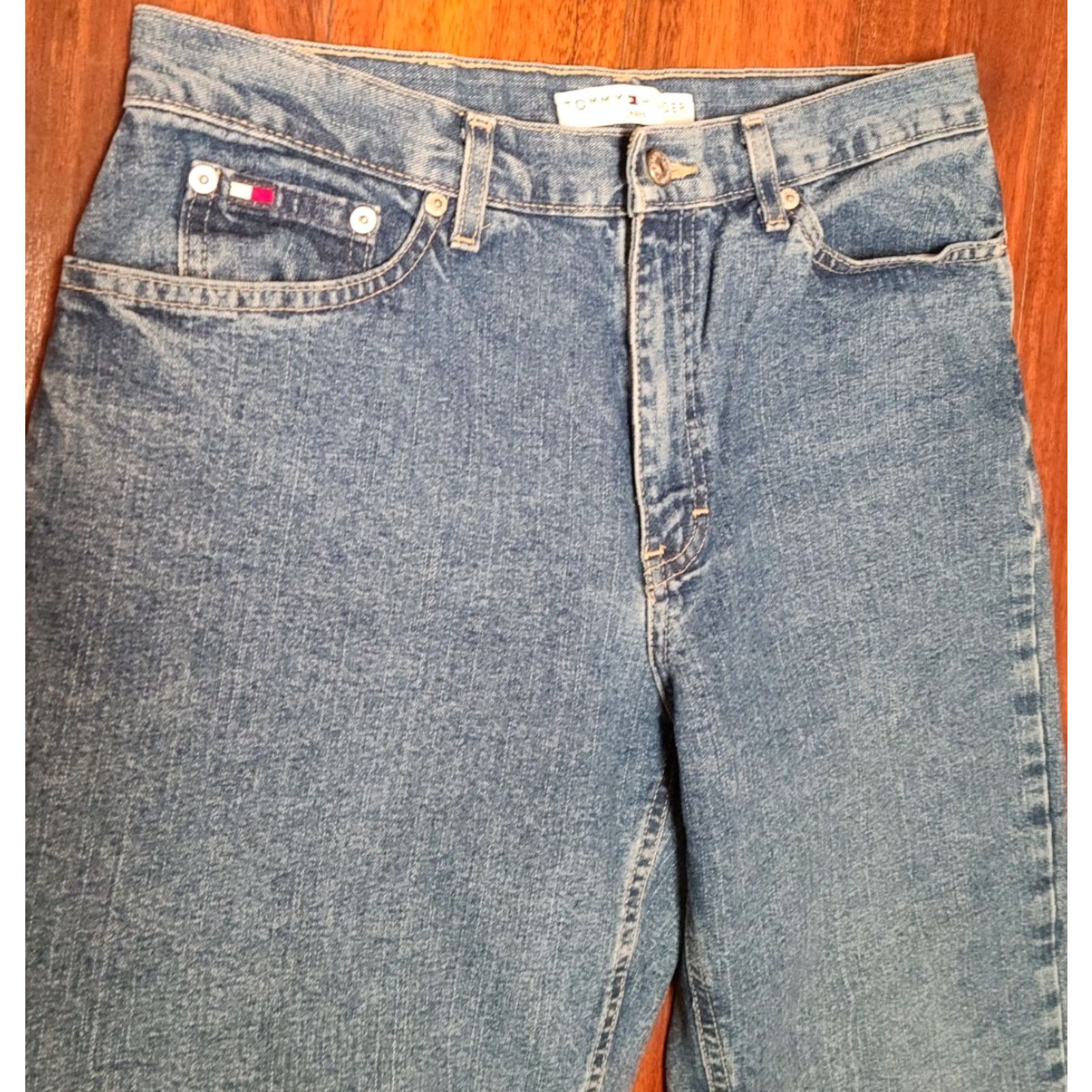 Tommy Hilfiger VINTAGE Tommy Hilfiger Boyfriend Jeans Women’s Size 10 (W32 x L25) Medium Wash Denim Size 32" / US 10 / IT 46 - 3 Thumbnail
