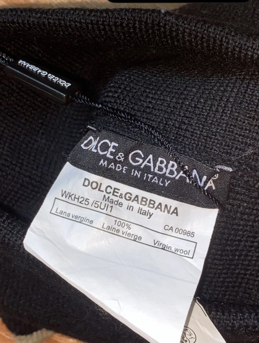 Dolce & Gabbana DOLCE & GABBANA PATCHED LOGO WOOL BEENIE HAT Size ONE SIZE - 4 Thumbnail