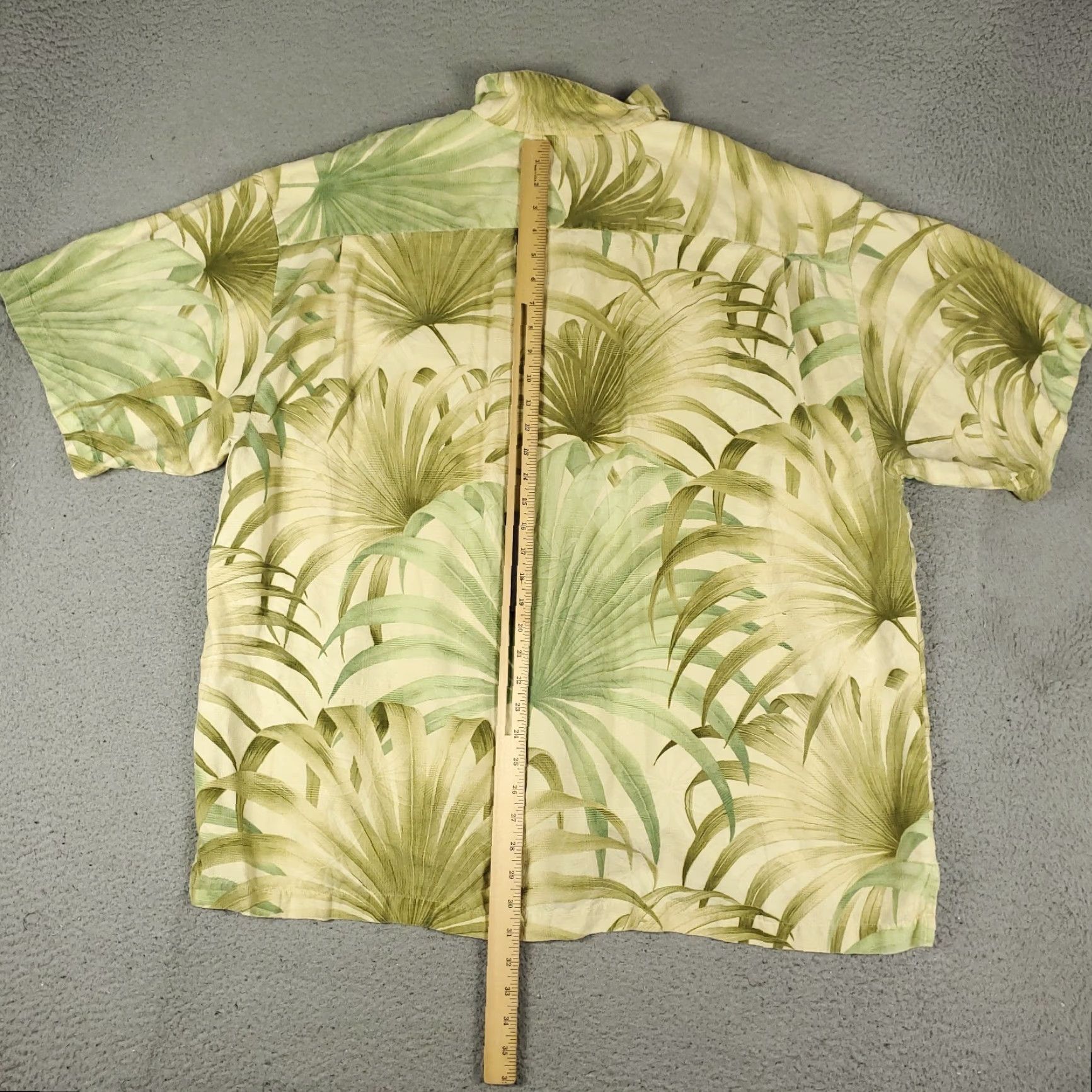 Tommy Bahama Tommy Bahama Shirt Mens 2XL Silk Hawaiian Button Up Short Sleeve Ivory/Yellow Purple Floral Silk Hawaiian Button-Up Casual Mens 2XL Size US XXL / EU 58 / 5 - 4 Thumbnail