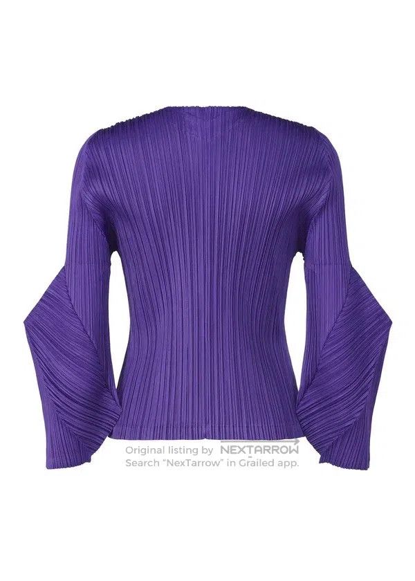 Issey Miyake Issey Miyake Purple Twist Top Size L / US 10 / IT 46 - 4 Thumbnail