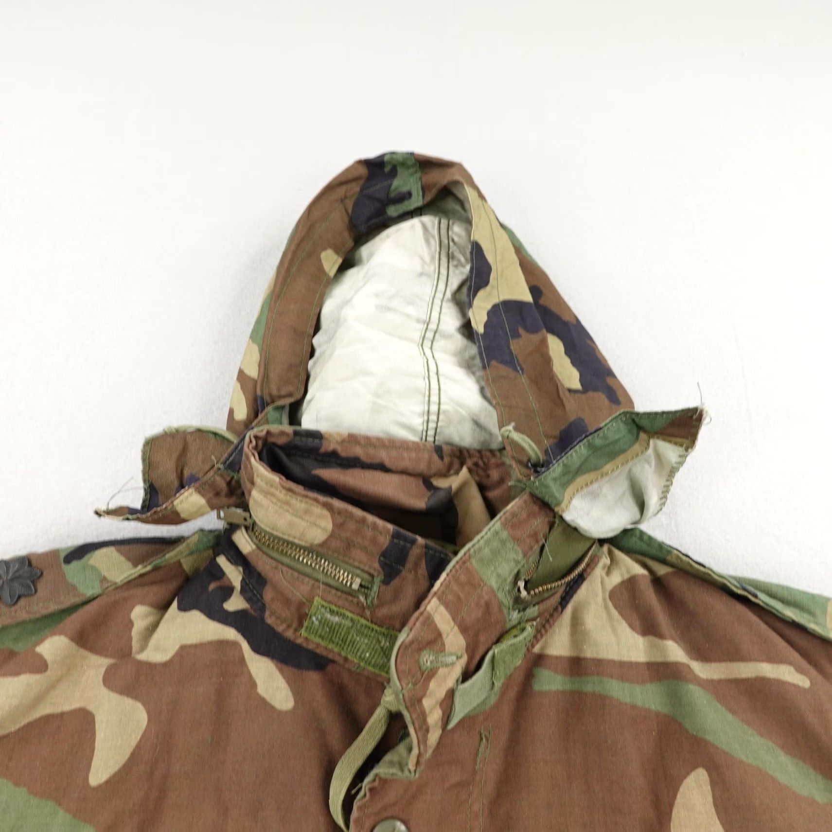 Vintage Vintage US Army Jacket Mens Medium Camo M65 Field Coat Cold Weather Liner 80s Size US M / EU 48-50 / 2 - 2 Thumbnail