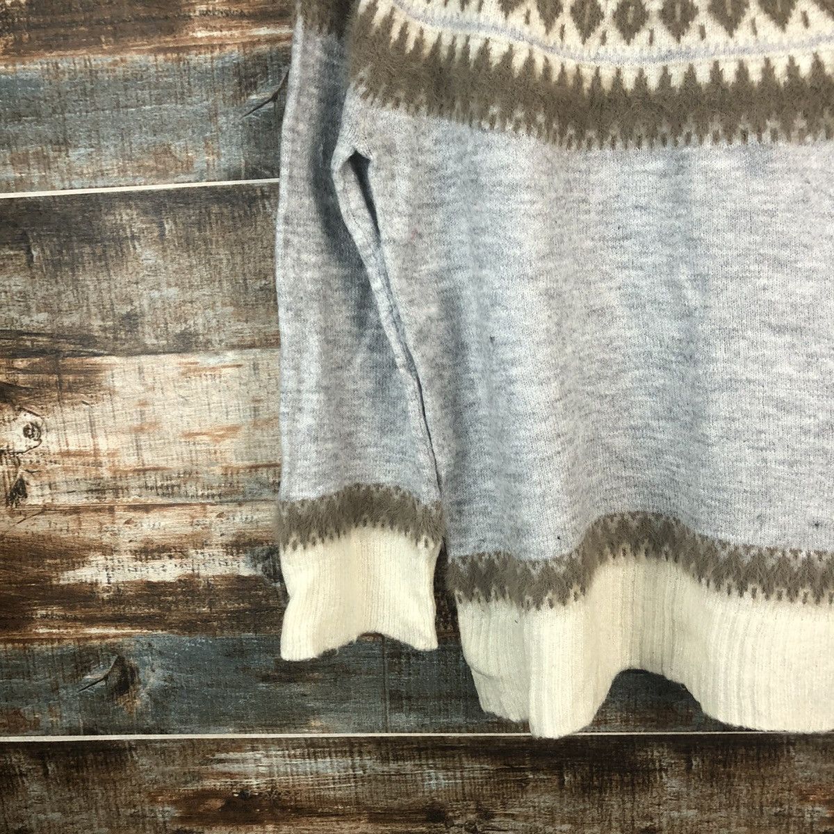 Homespun Knitwear × Japanese Brand Bi Abey Grey art vintage Knitwear #A1857 Size M / US 6-8 / IT 42-44 - 7 Thumbnail