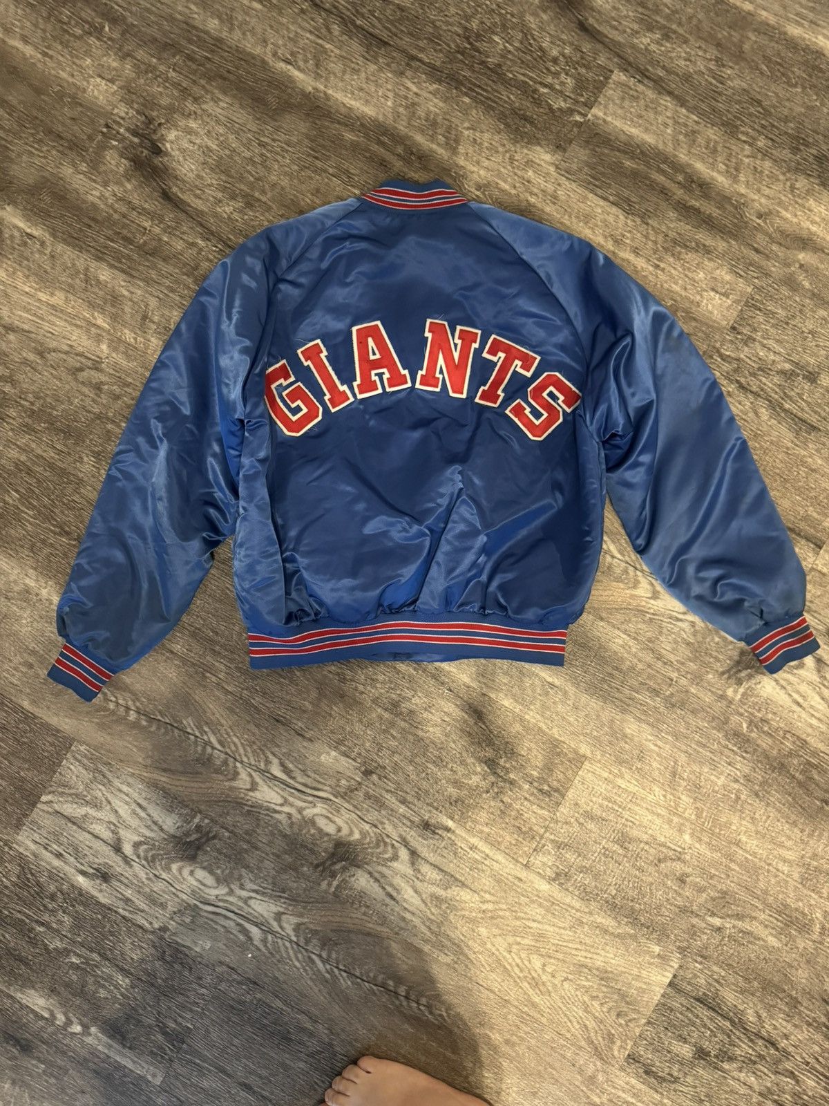 Chalk Line Vintage 80s Chalk Line New York Giants Bomber Jacket Size US XL / EU 56 / 4 - 4 Thumbnail