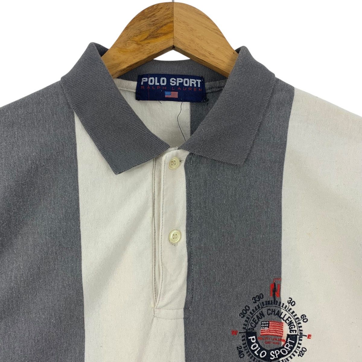 Polo Ralph Lauren × Vintage Vintage POLO SPORT by POLO RALPH LAUREN Stripe polo tees Size US M / EU 48-50 / 2 - 9 Thumbnail
