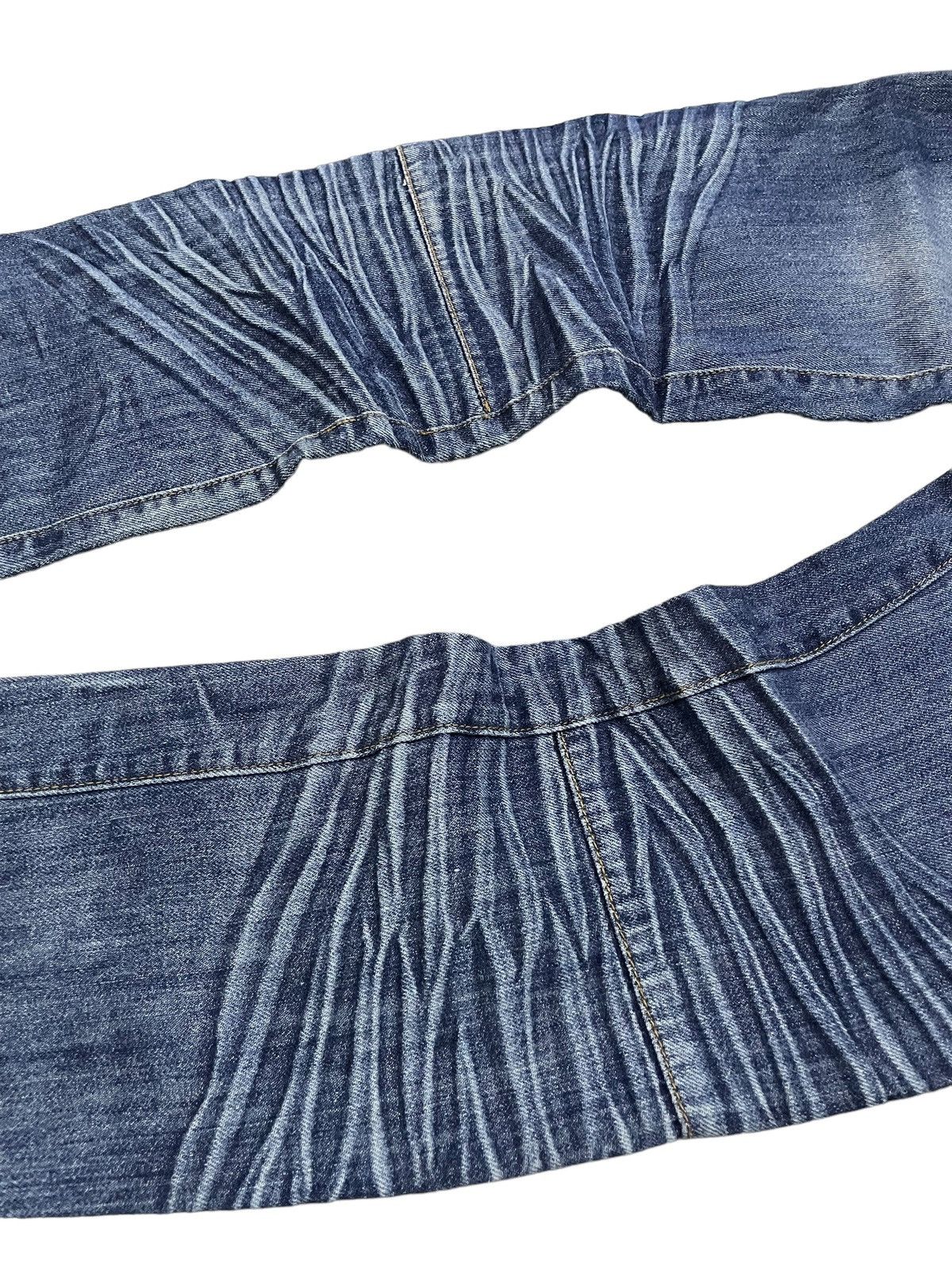 GOSTAR DE FUGA Vintage Soda Slanted Flat Seam 3D Claw Mark Loose Jeans Size US 31 - 16 Thumbnail