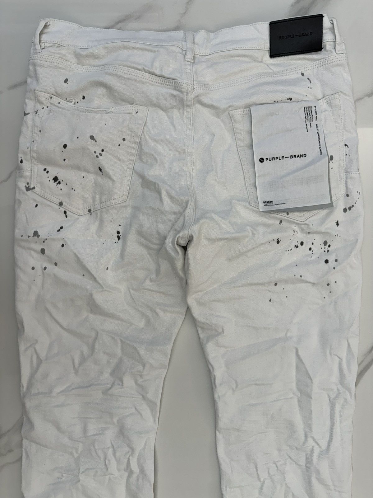 Purple P001 Optic White Paint Blowout Size US 36 / EU 52 - 2 Thumbnail