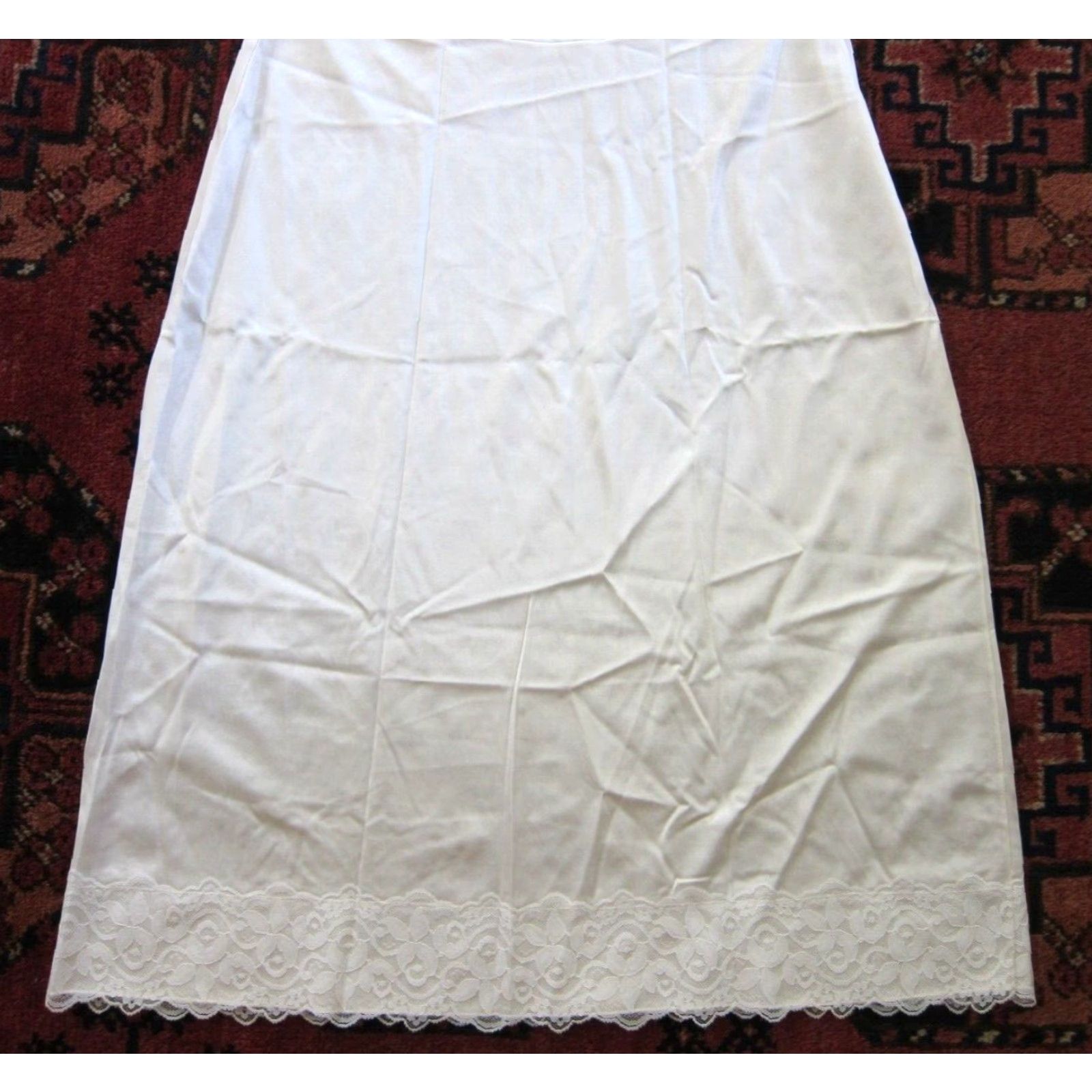 Vintage Vintage Pinehurst Ivory Lace Spaghetti Strap Long Slip Nightgown Dress 36 Medium Size M / US 6-8 / IT 42-44 - 6 Thumbnail