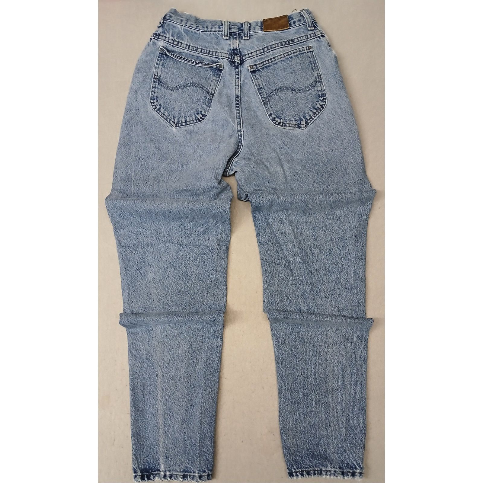 Lee Lee (10L) Vintage High Rise Tapered Leg Blue Denim Jeans Size 32" / US 10 / IT 46 - 9 Thumbnail