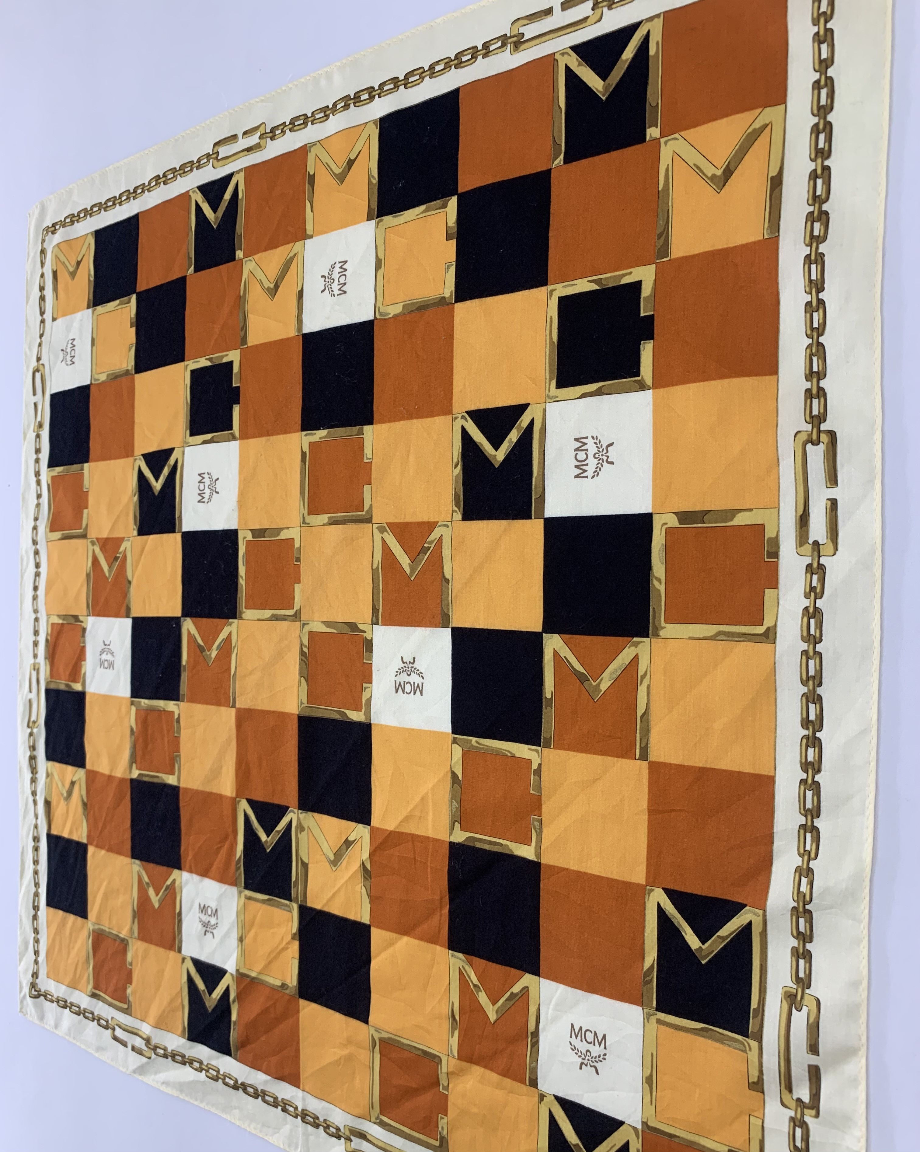 MCM MCM Handkerchief Pocket Square Scarf Bandana TC1434 Size ONE SIZE - 7 Thumbnail