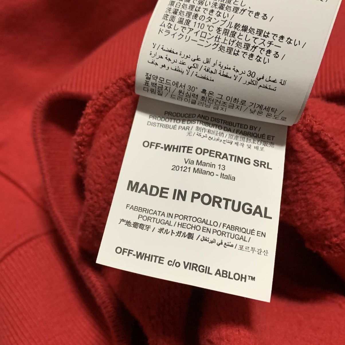 Off-White Off White Small Caravaggio Arrows Red Hoodie Virgil Abloh Size US S / EU 44-46 / 1 - 12 Thumbnail